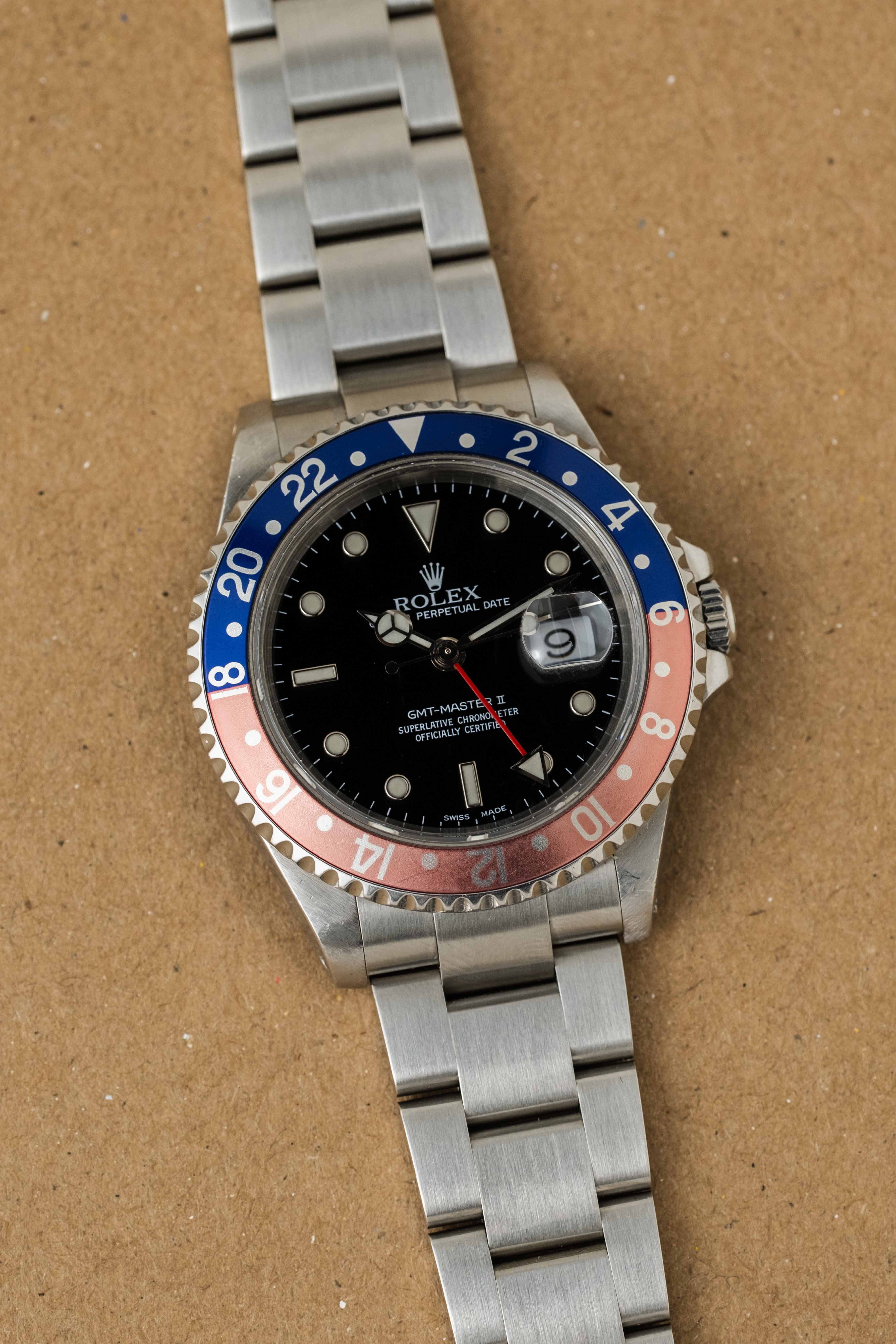 Rolex GMT-Master II 'Pepsi' Ref. 16710 2002 w/ Box & Papers