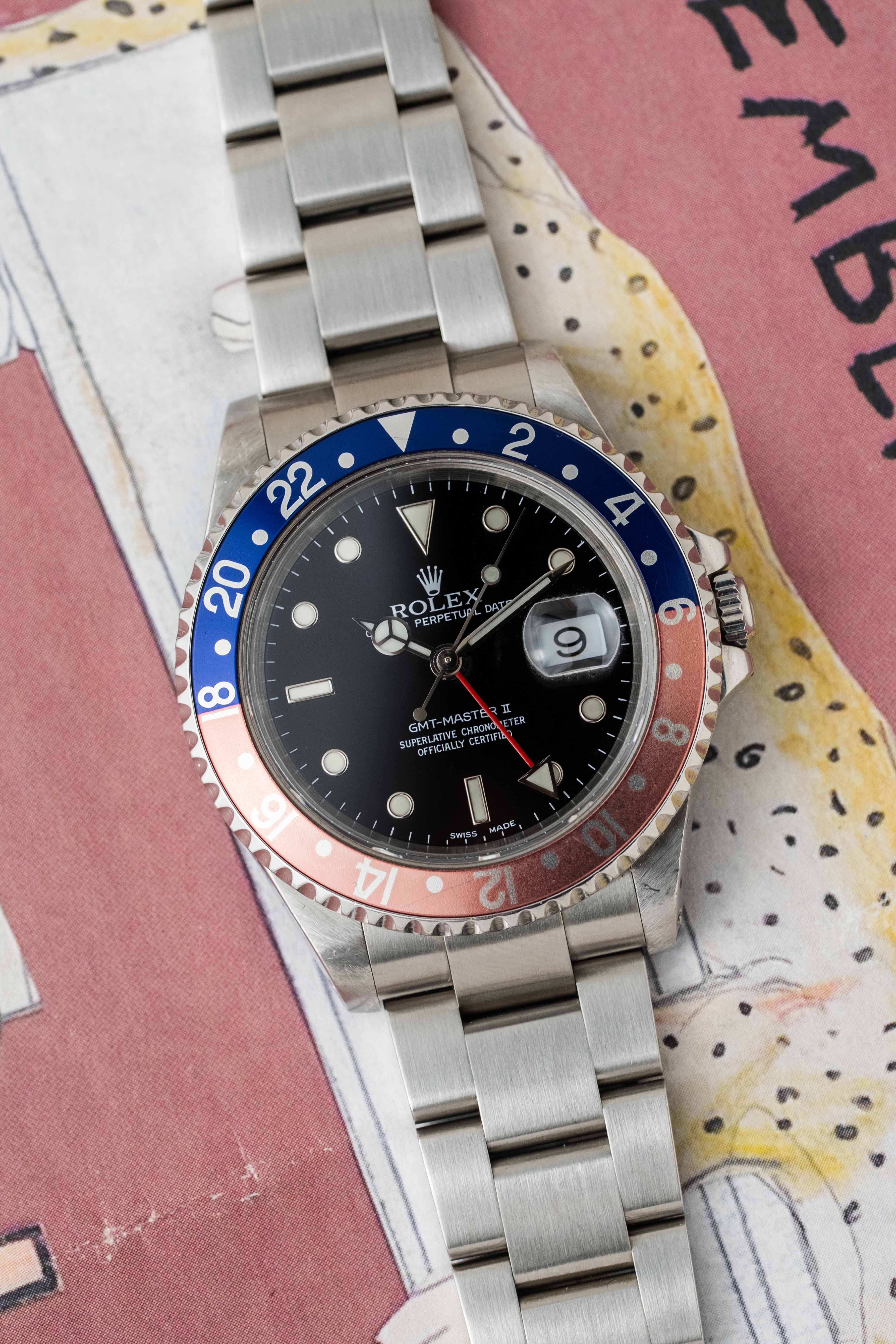 Rolex GMT-Master II 'Pepsi' Ref. 16710 2002 w/ Box & Papers