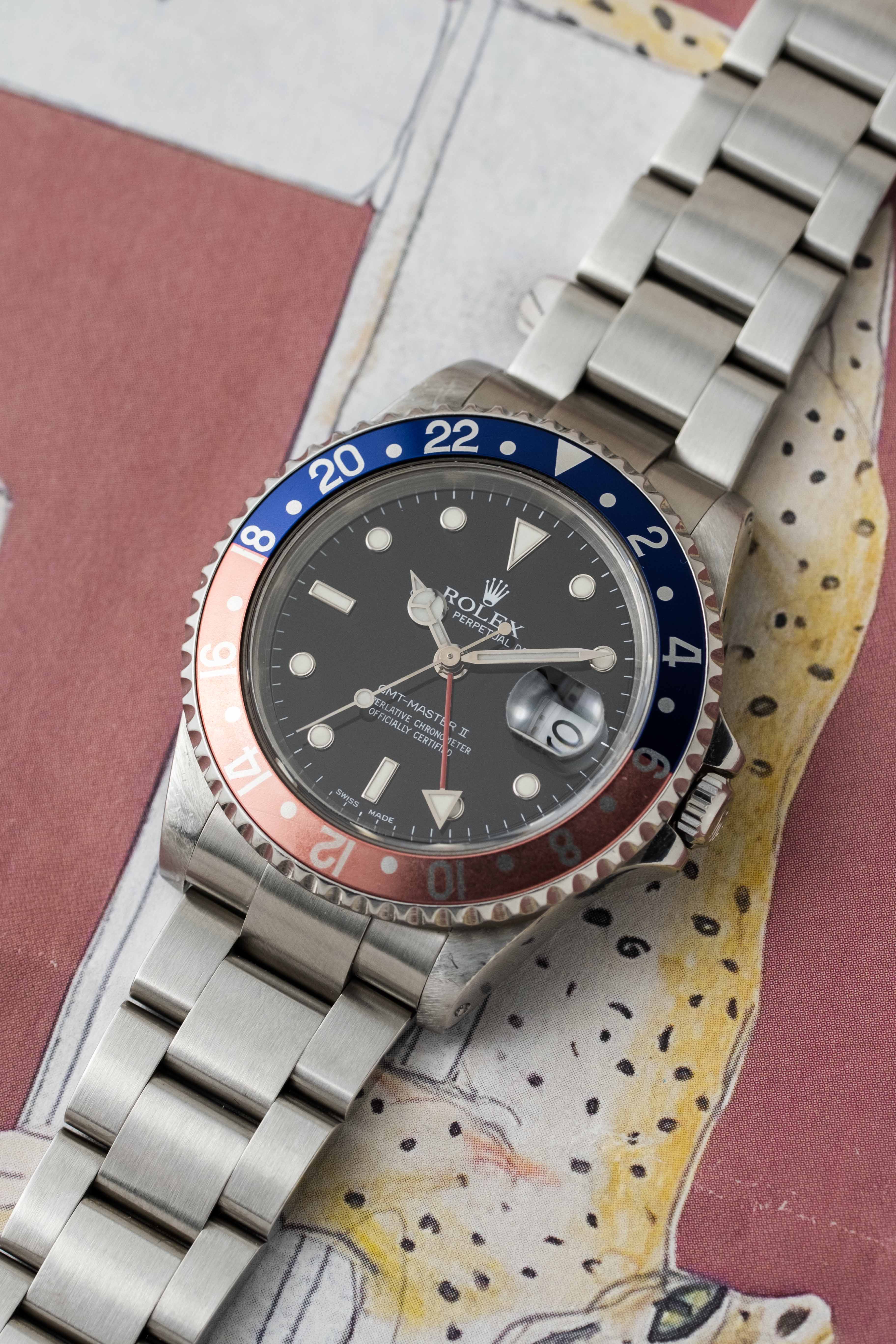 Rolex GMT-Master II 'Pepsi' Ref. 16710 2002 w/ Box & Papers