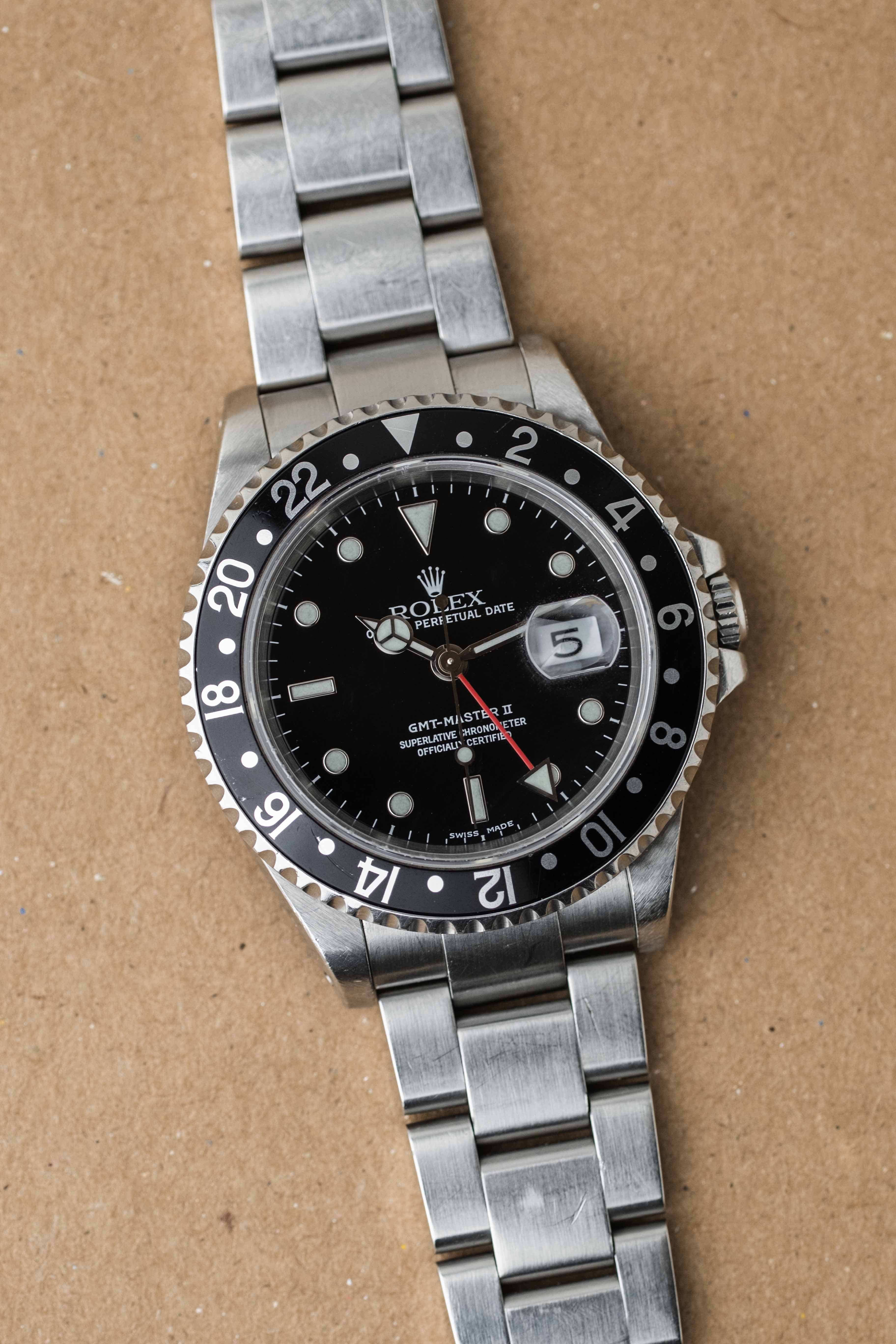 Rolex GMT-Master II Ref. 16710 'Black' 2000 w/ Box & Papers