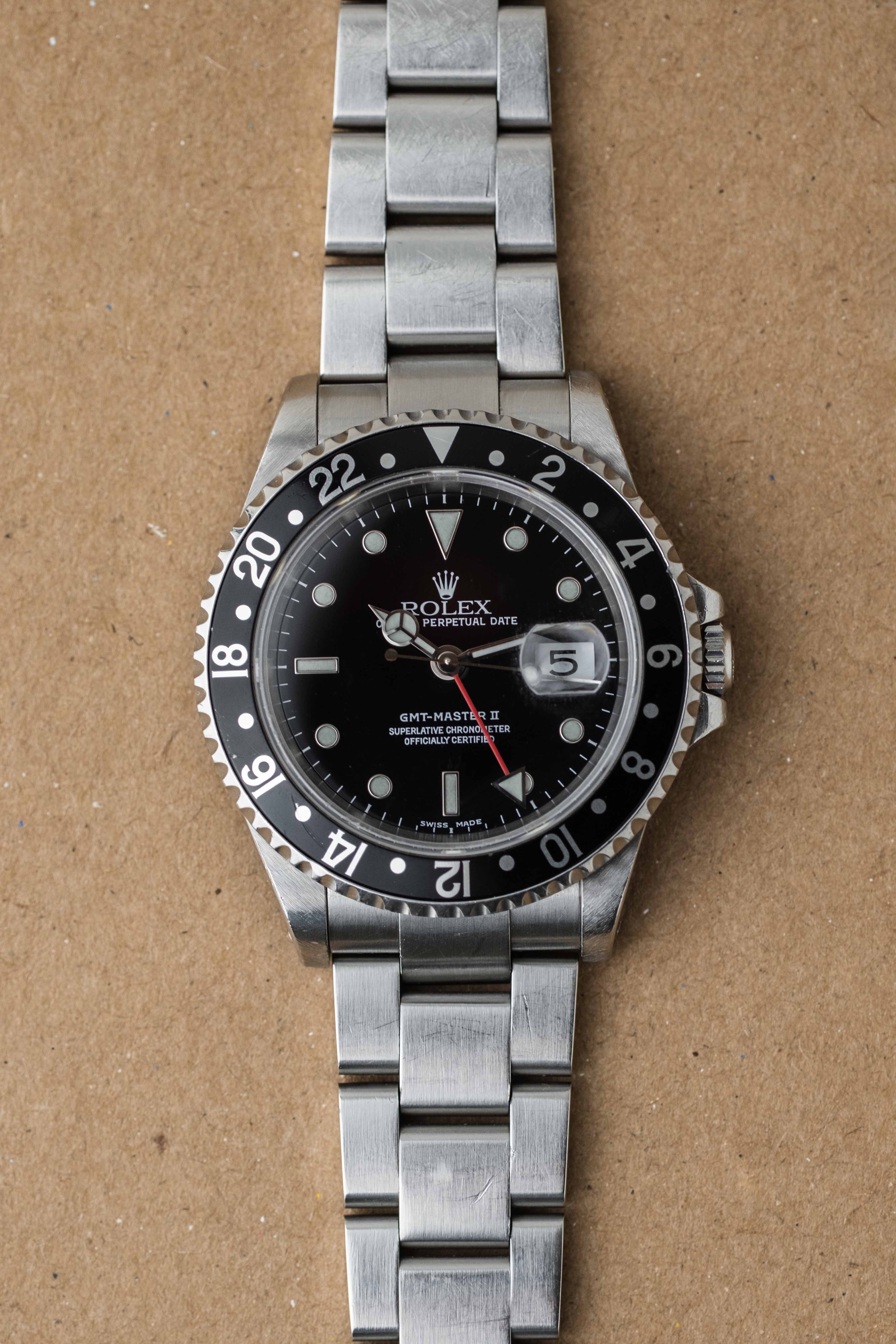 Rolex GMT-Master II Ref. 16710 'Black' 2000 w/ Box & Papers