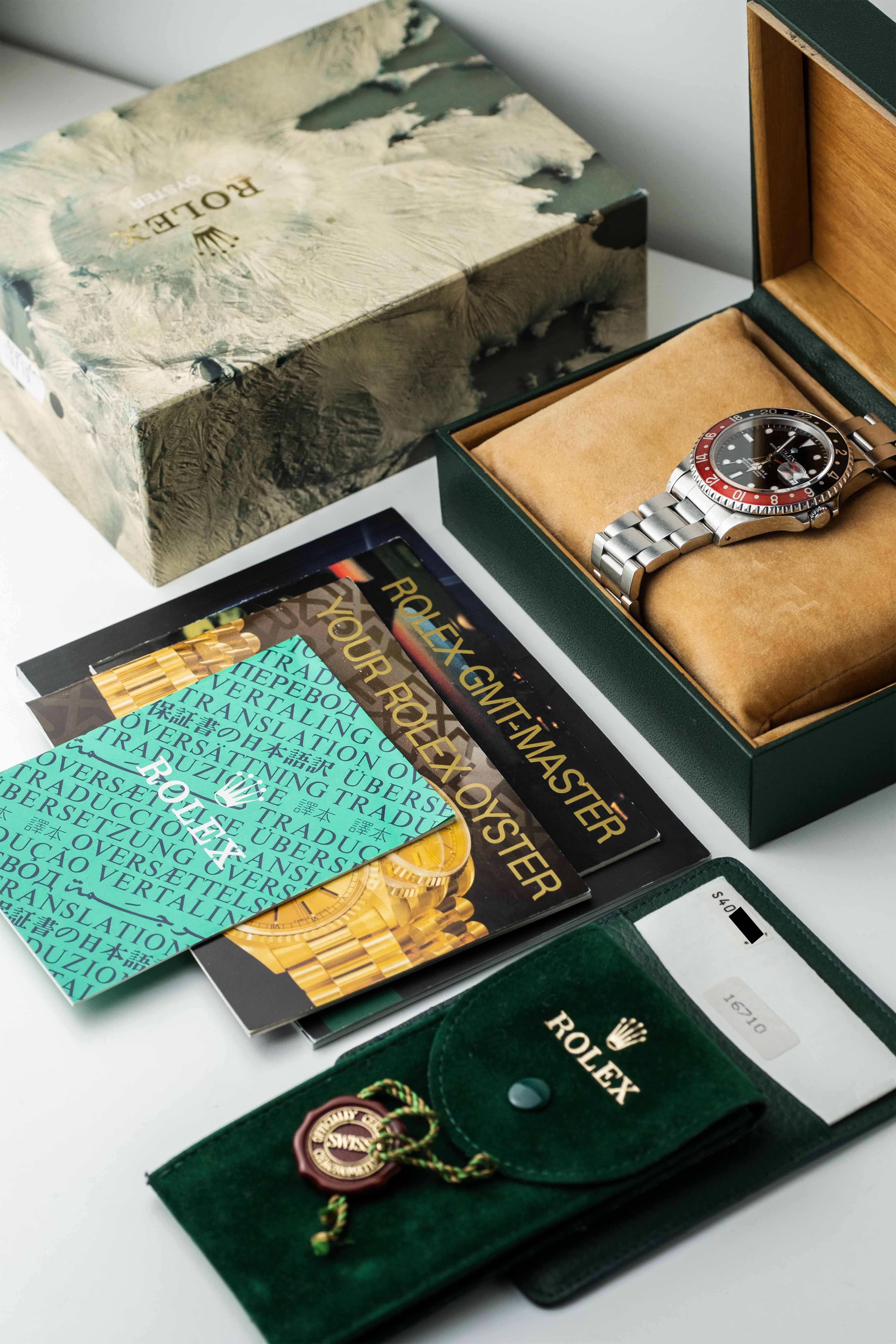 Rolex GMT-Master II 'Coke' Ref. 16710 1993 w/ Box & Papers