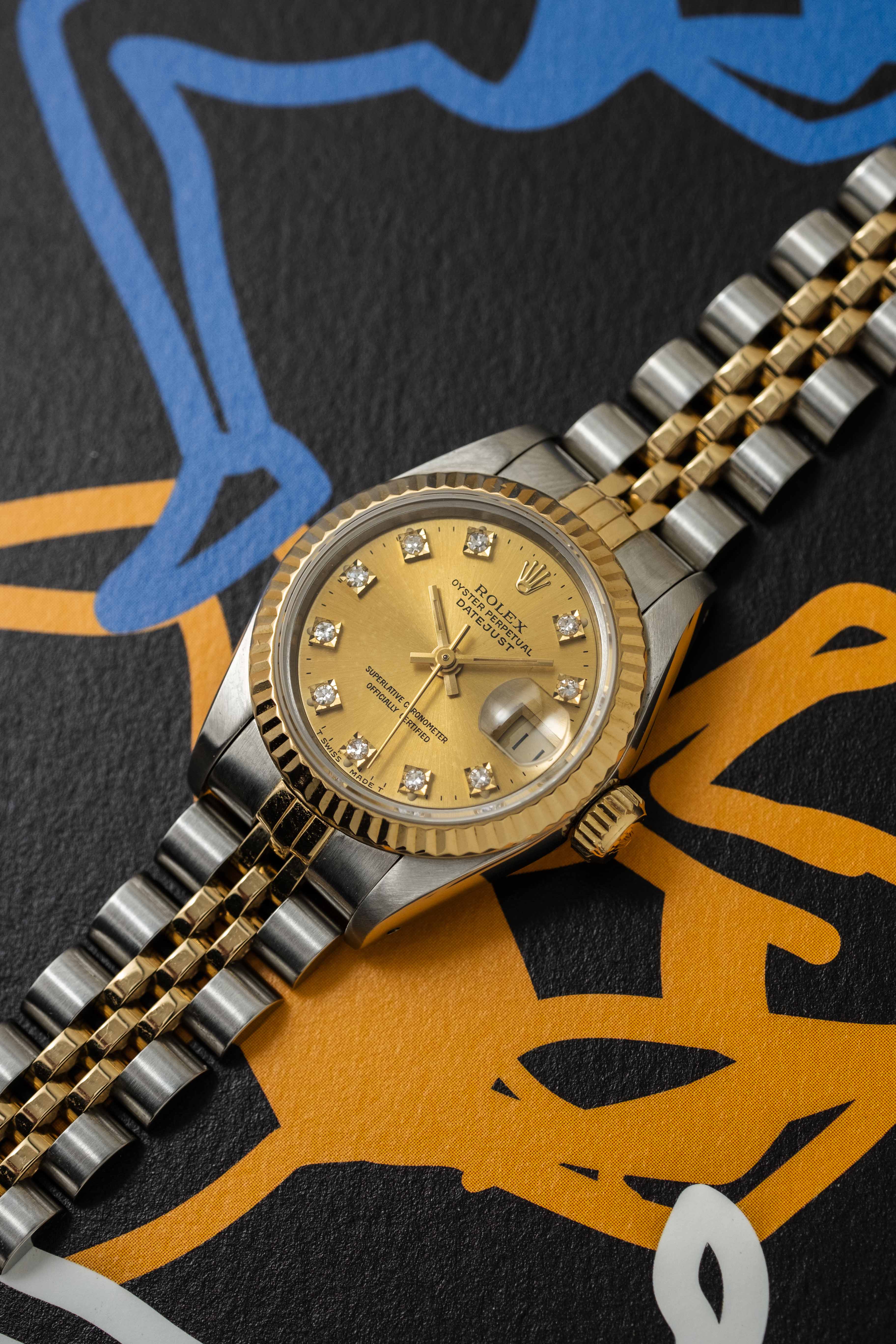 Rolex Lady-Datejust Ref. 69173G 'Champagne Diamond' Dial 1990