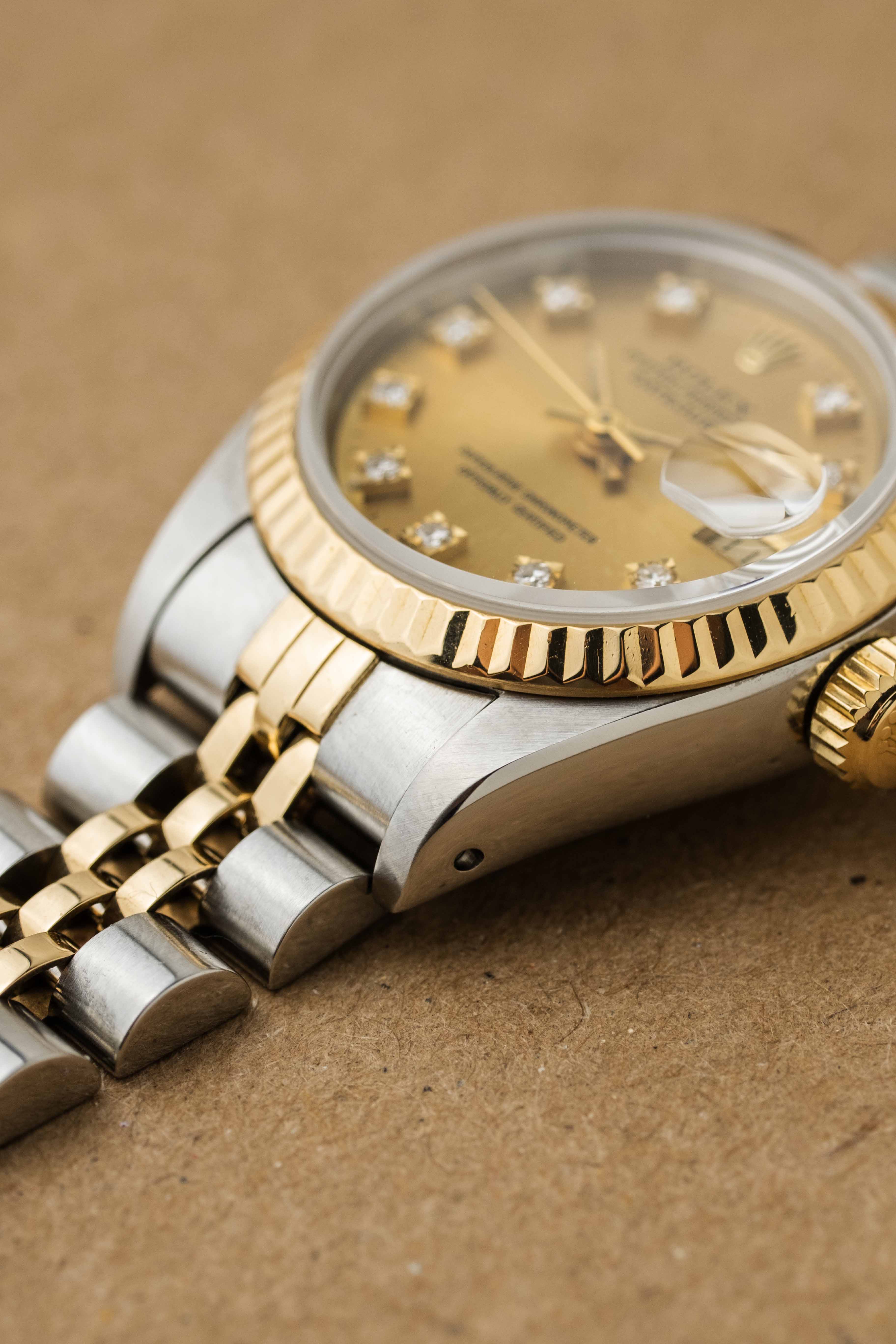 Rolex Lady-Datejust Ref. 69173G 'Champagne Diamond' Dial 1990