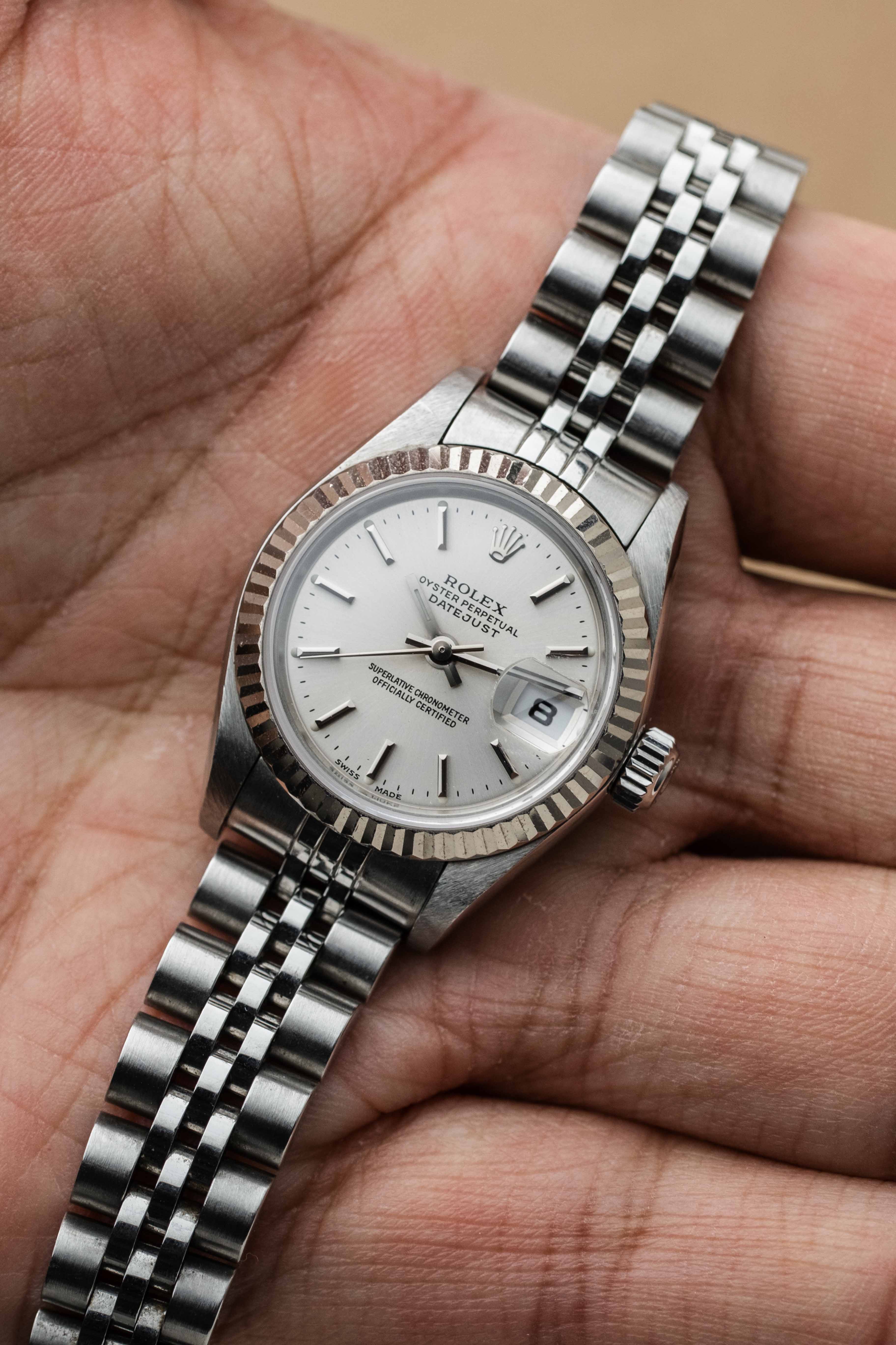 Rolex Lady-Datejust Ref. 79174 ‘Silver Stick’ Dial 2001 w/ Box & Papers