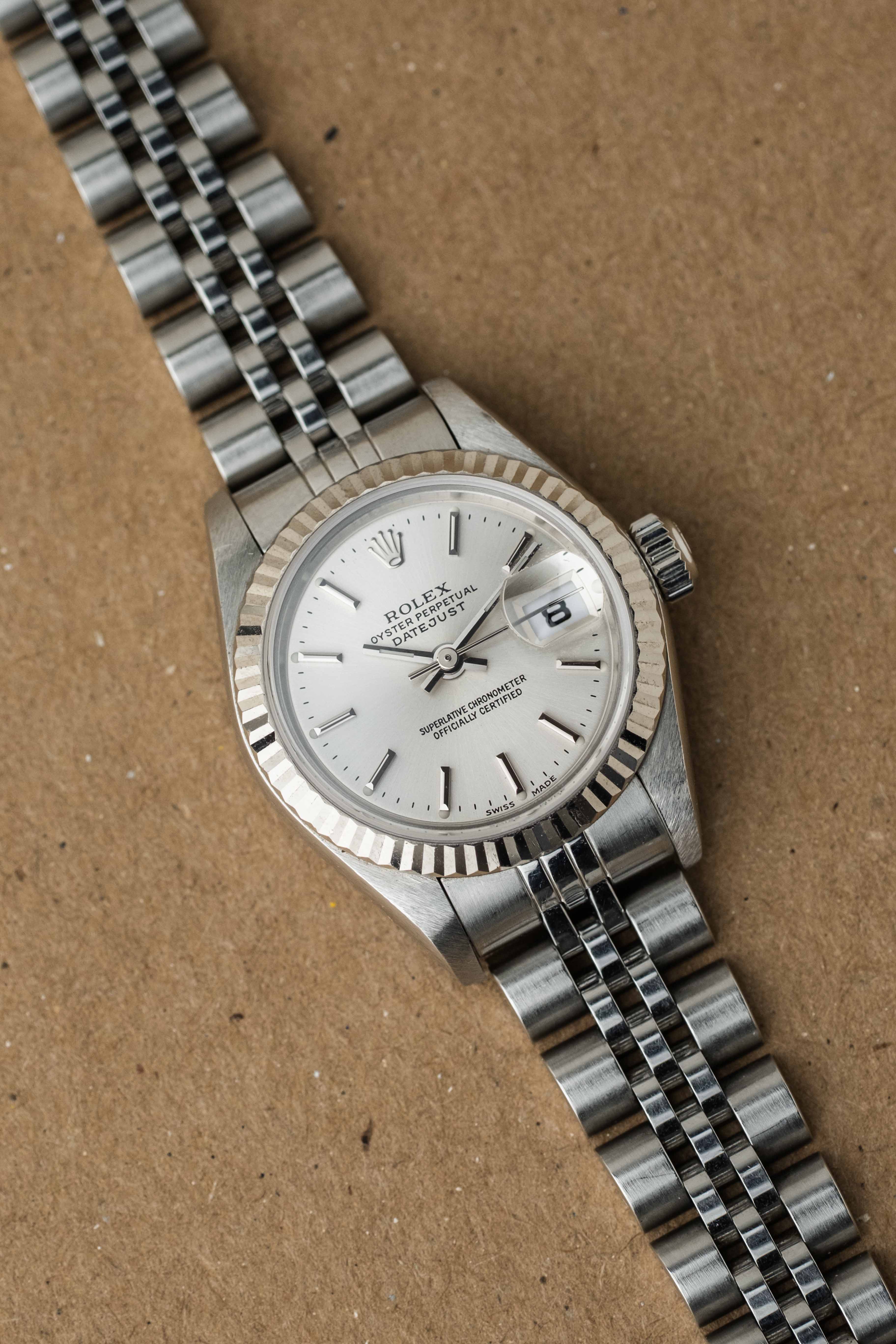 Rolex Lady-Datejust Ref. 79174 ‘Silver Stick’ Dial 2001 w/ Box & Papers