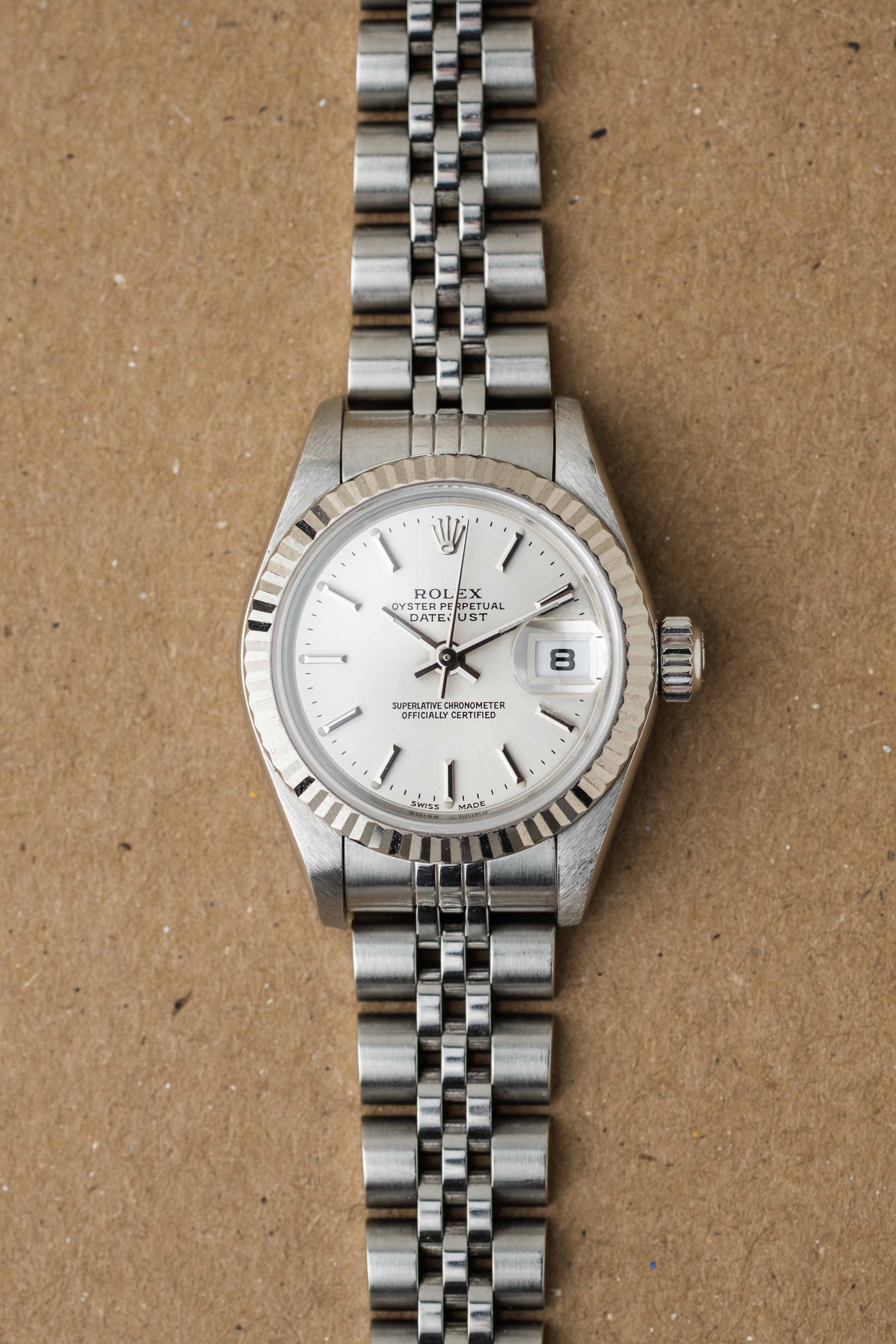 Rolex Lady-Datejust Ref. 79174 ‘Silver Stick’ Dial 2001 w/ Box & Papers