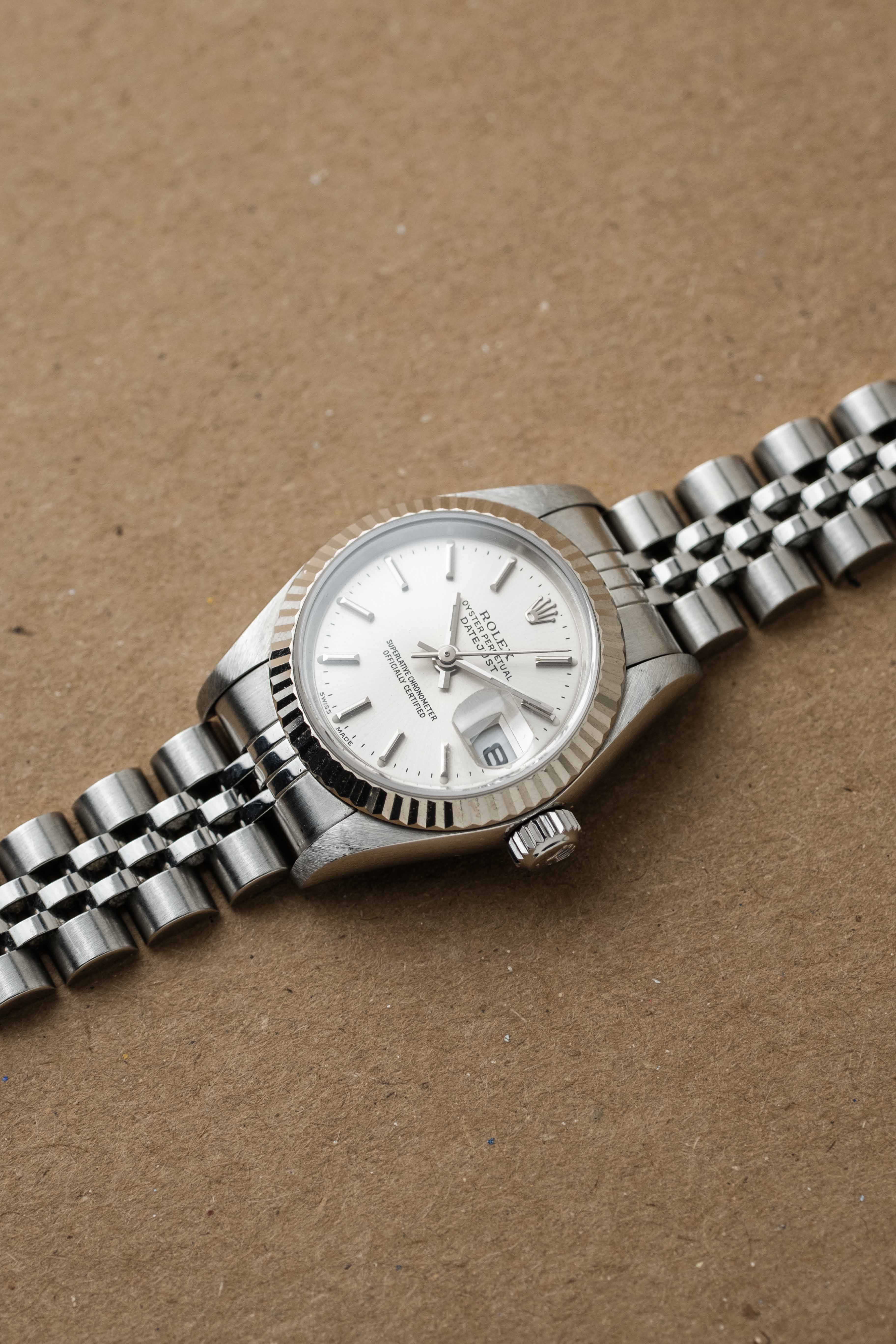 Rolex Lady-Datejust Ref. 79174 ‘Silver Stick’ Dial 2001 w/ Box & Papers
