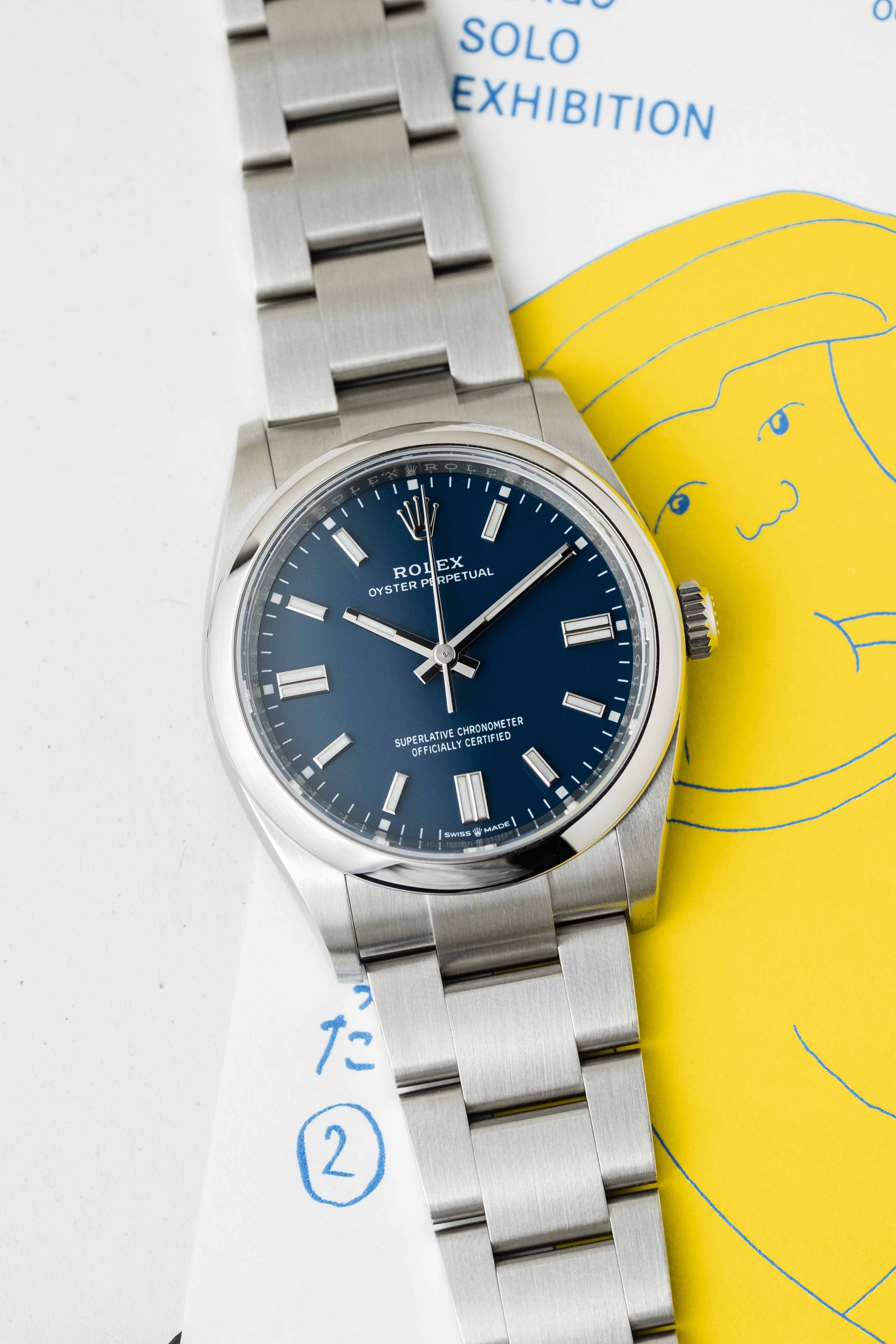 Rolex Oyster Perpetual 36 Ref. 126000 'Matte Blue' Dial 2025 w/ Box & Papers