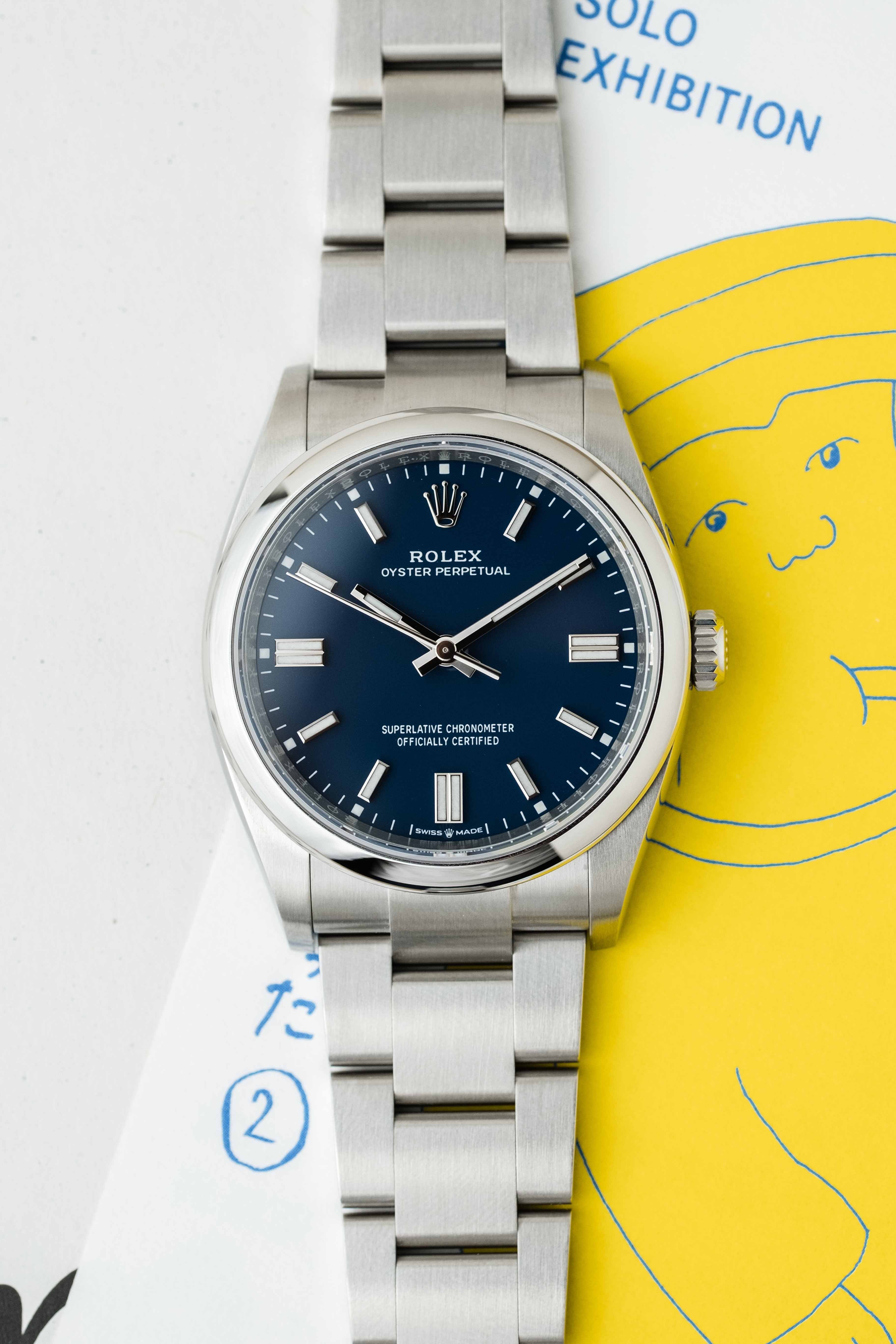 Rolex Oyster Perpetual 36 Ref. 126000 'Matte Blue' Dial 2025 w/ Box & Papers