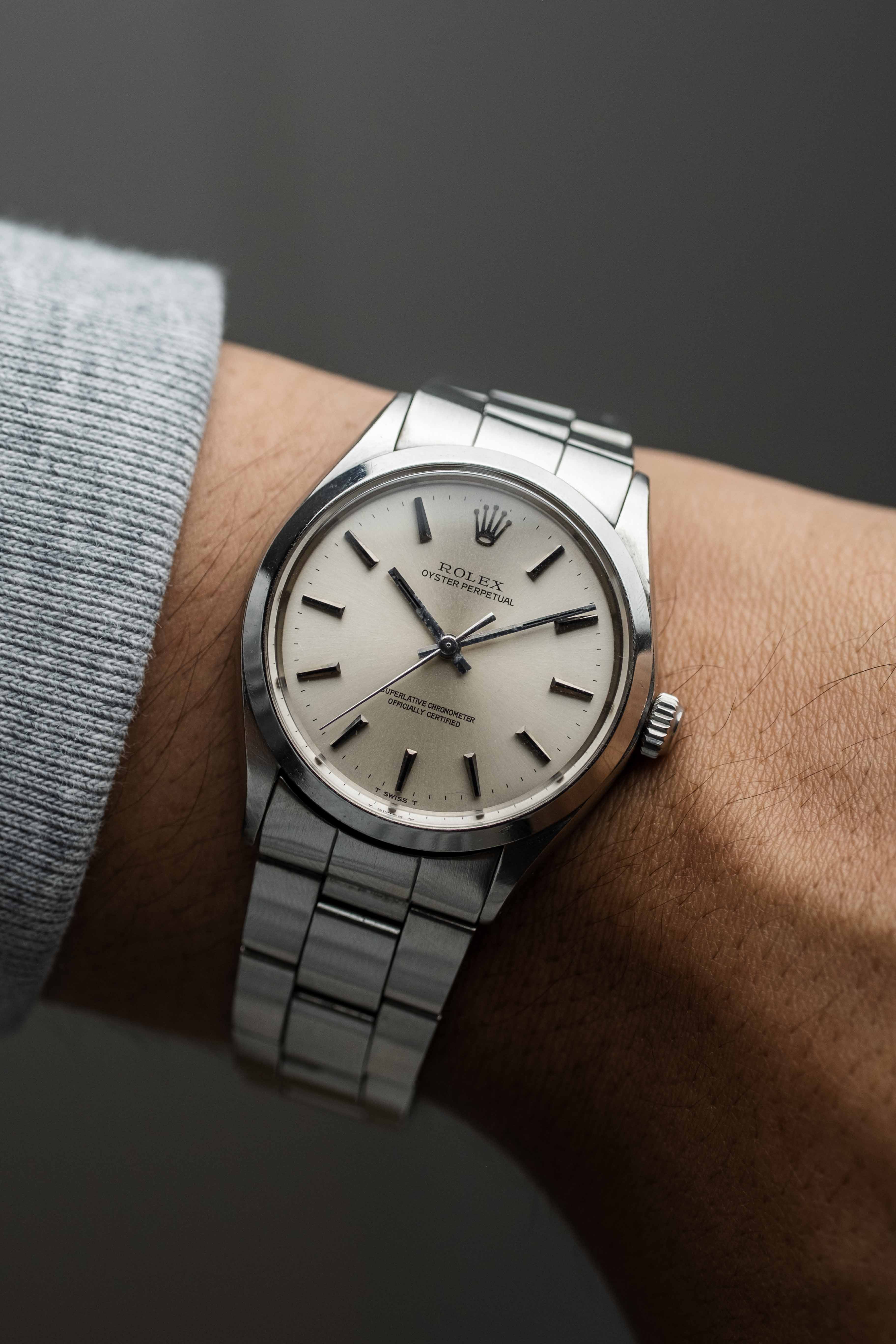 Rolex Oyster Perpetual Ref. 1002 1970 'Silver' Dial w/ Box