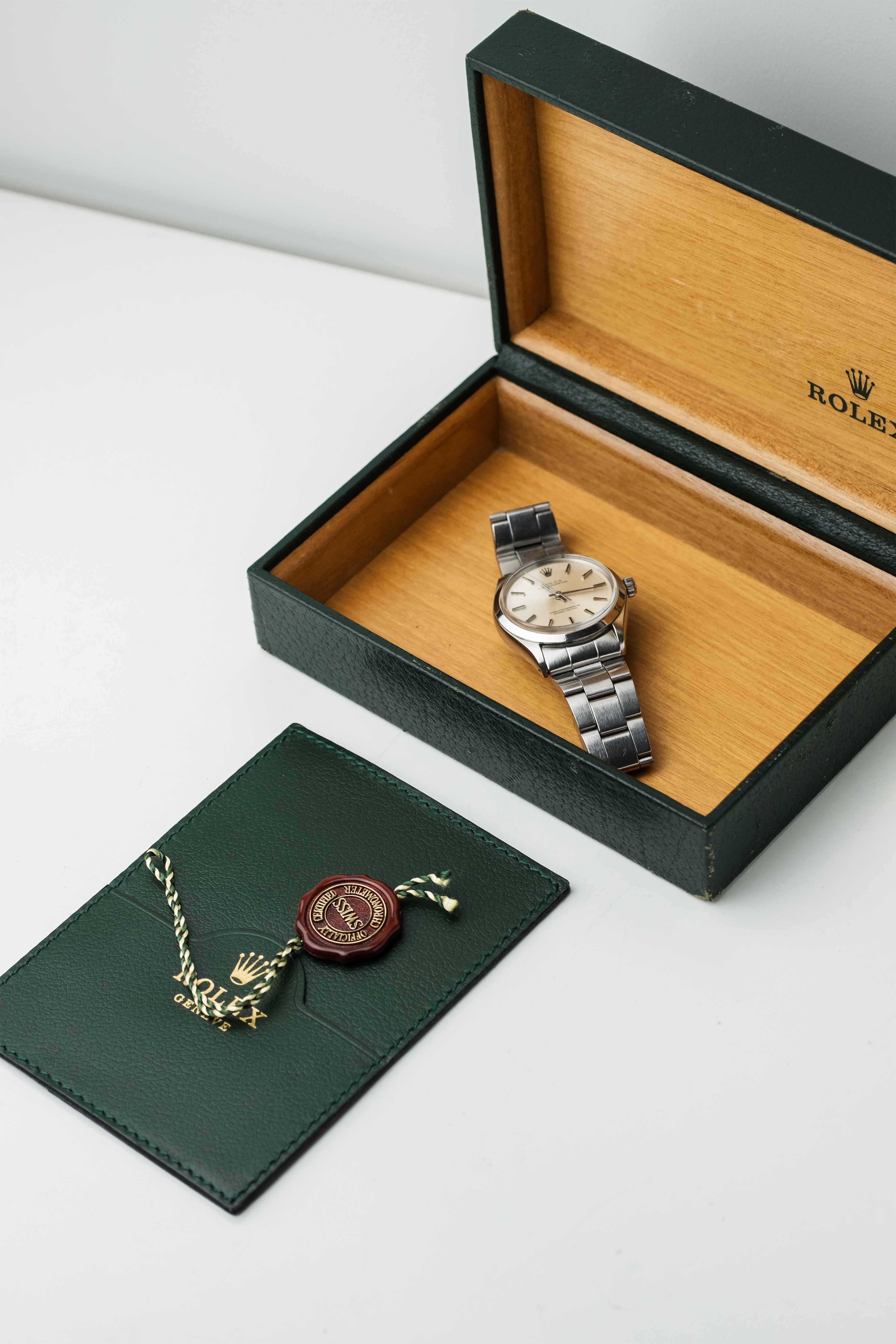 Rolex Oyster Perpetual Ref. 1002 1970 'Silver' Dial w/ Box