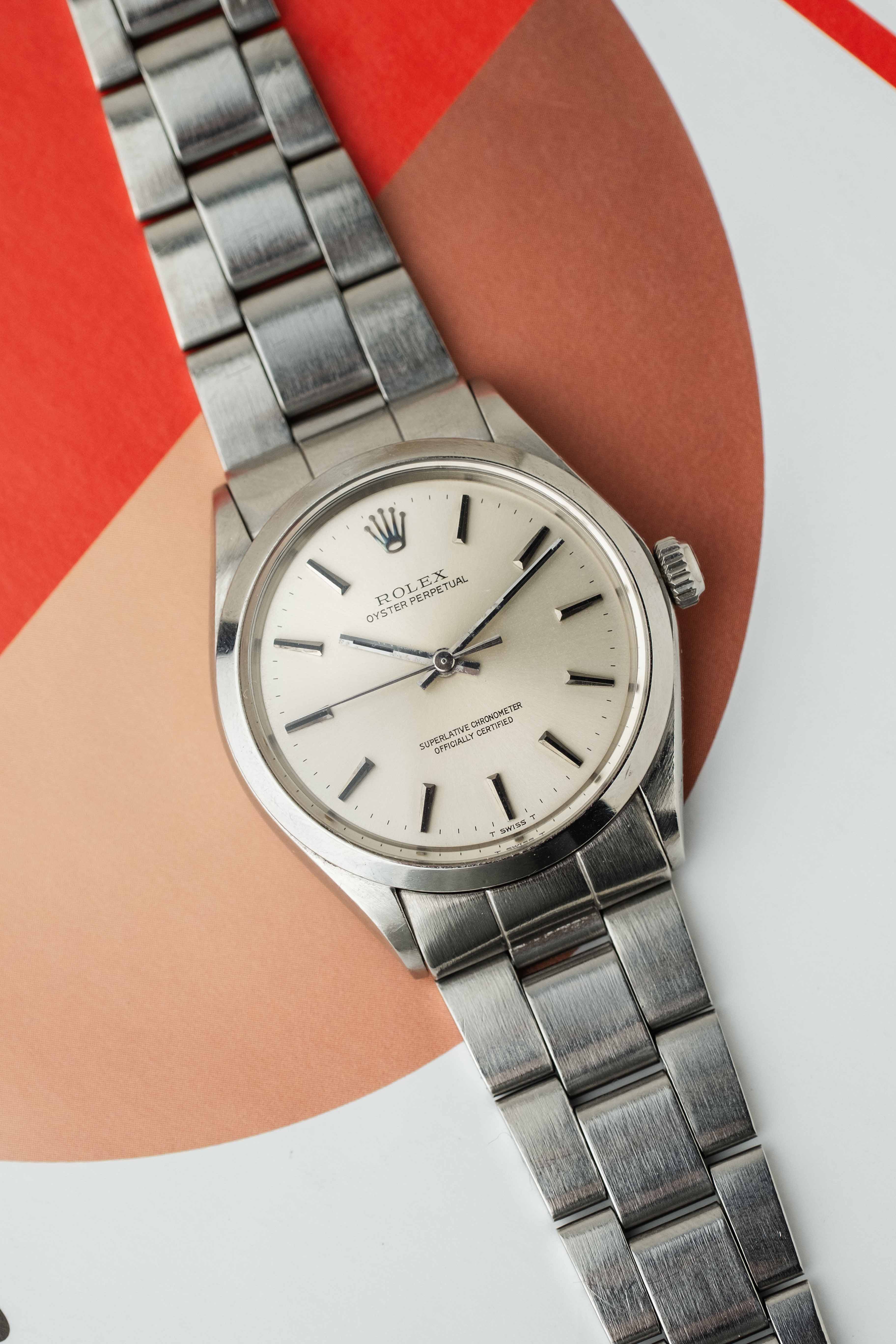 Rolex Oyster Perpetual Ref. 1002 1970 'Silver' Dial w/ Box