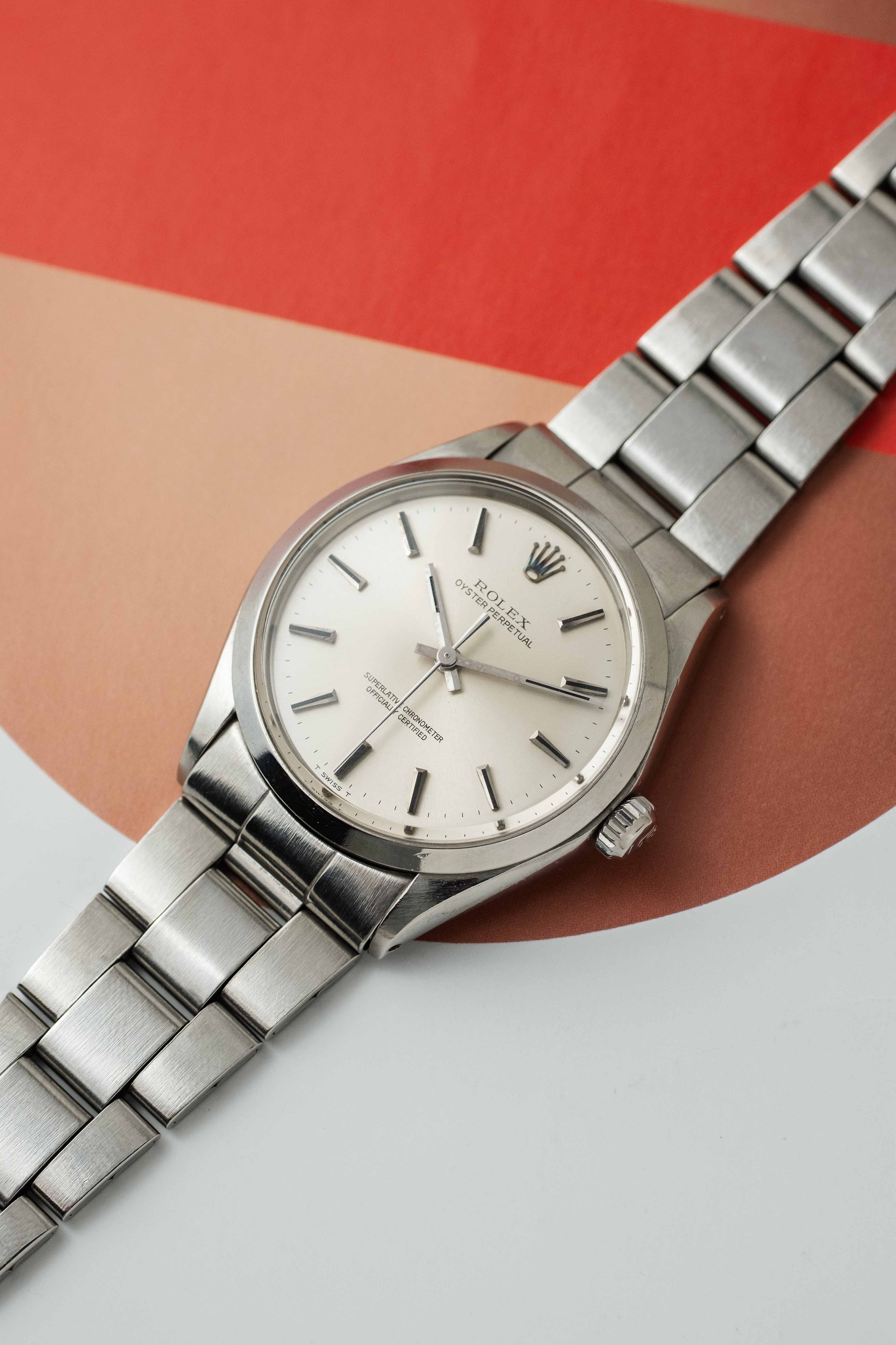 Rolex Oyster Perpetual Ref. 1002 1970 'Silver' Dial w/ Box