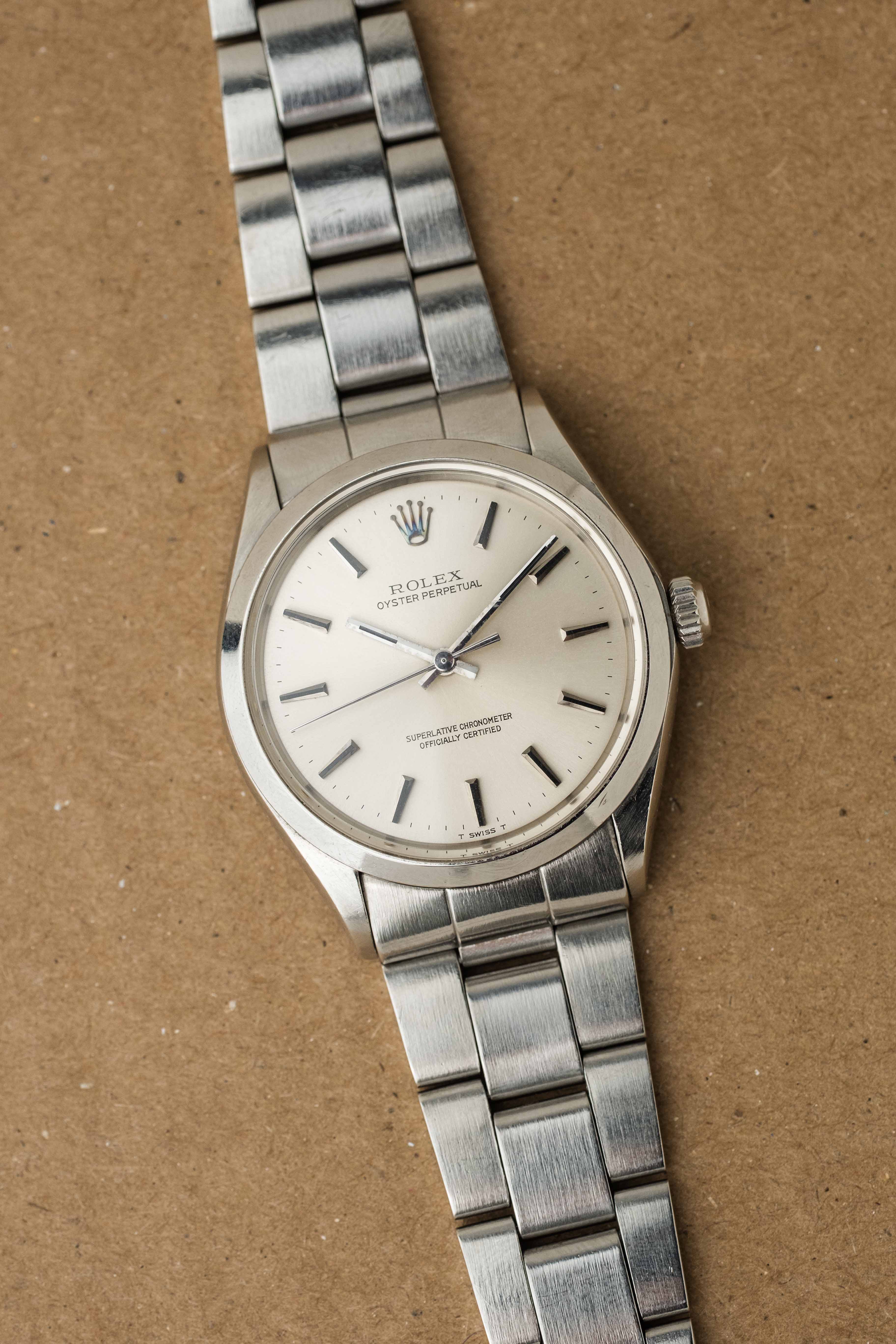 Rolex Oyster Perpetual Ref. 1002 1970 'Silver' Dial w/ Box