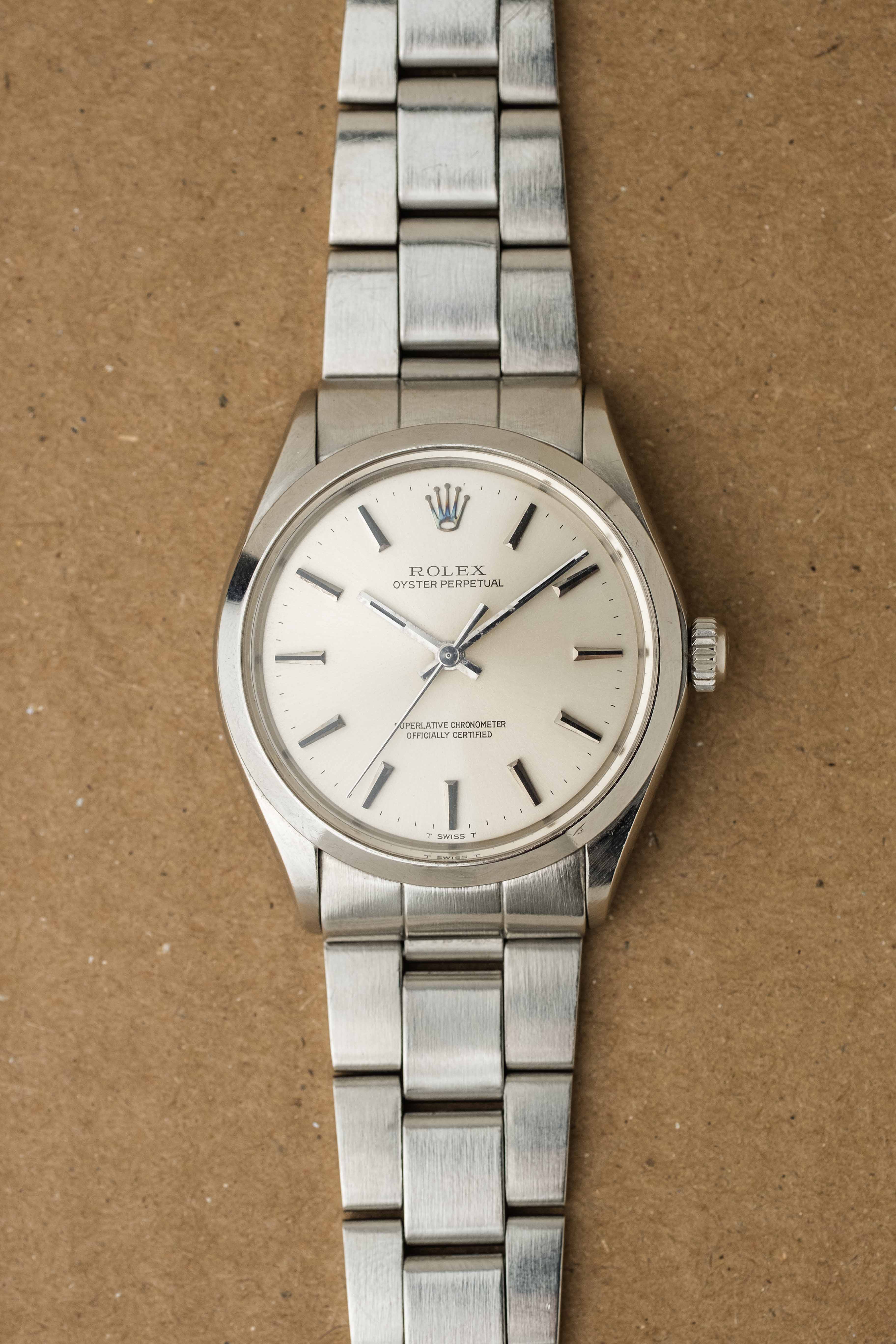 Rolex Oyster Perpetual Ref. 1002 1970 'Silver' Dial w/ Box