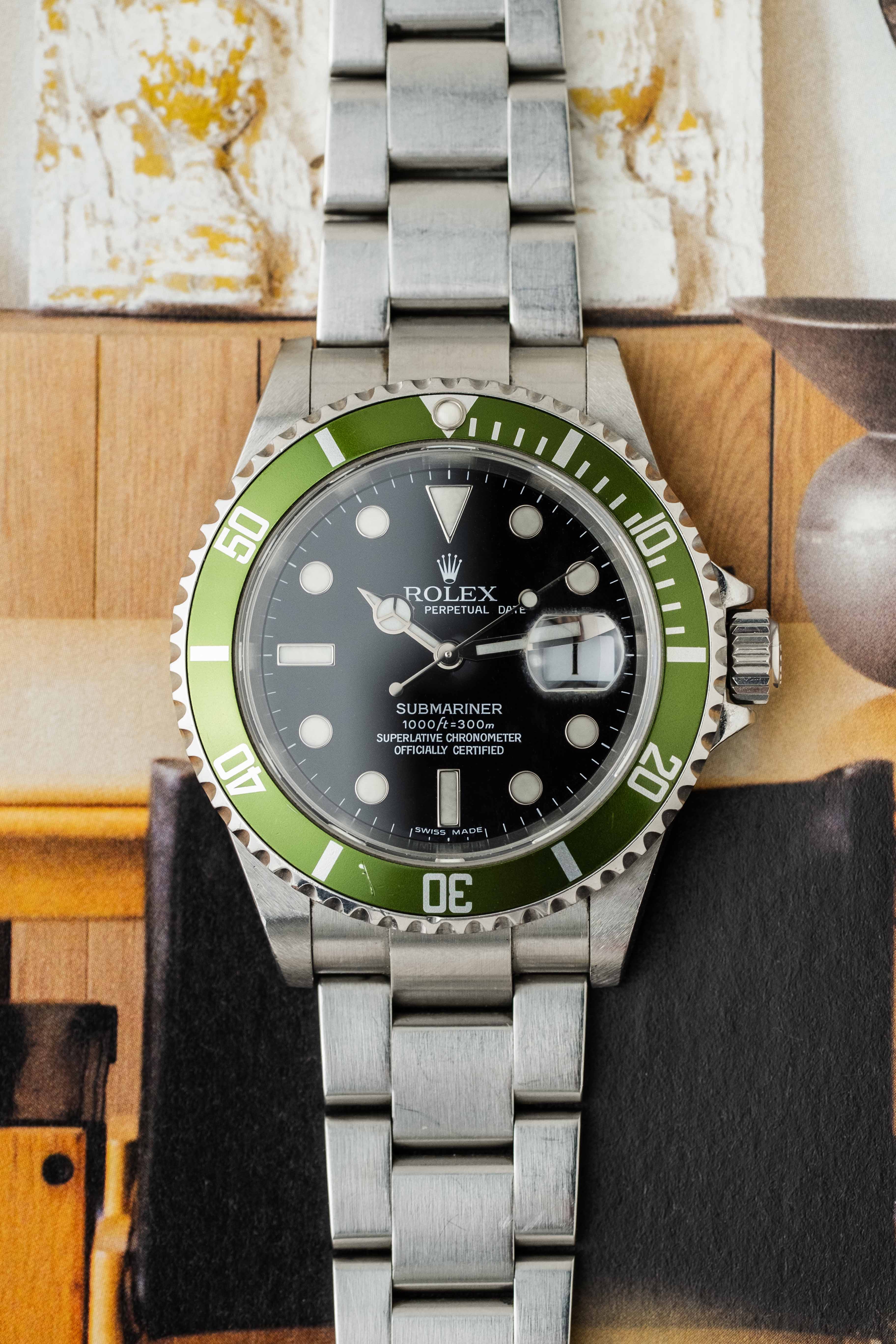 Rolex Submariner Date Ref. 16610LV 'Kermit' 2005 w/ Box & Papers