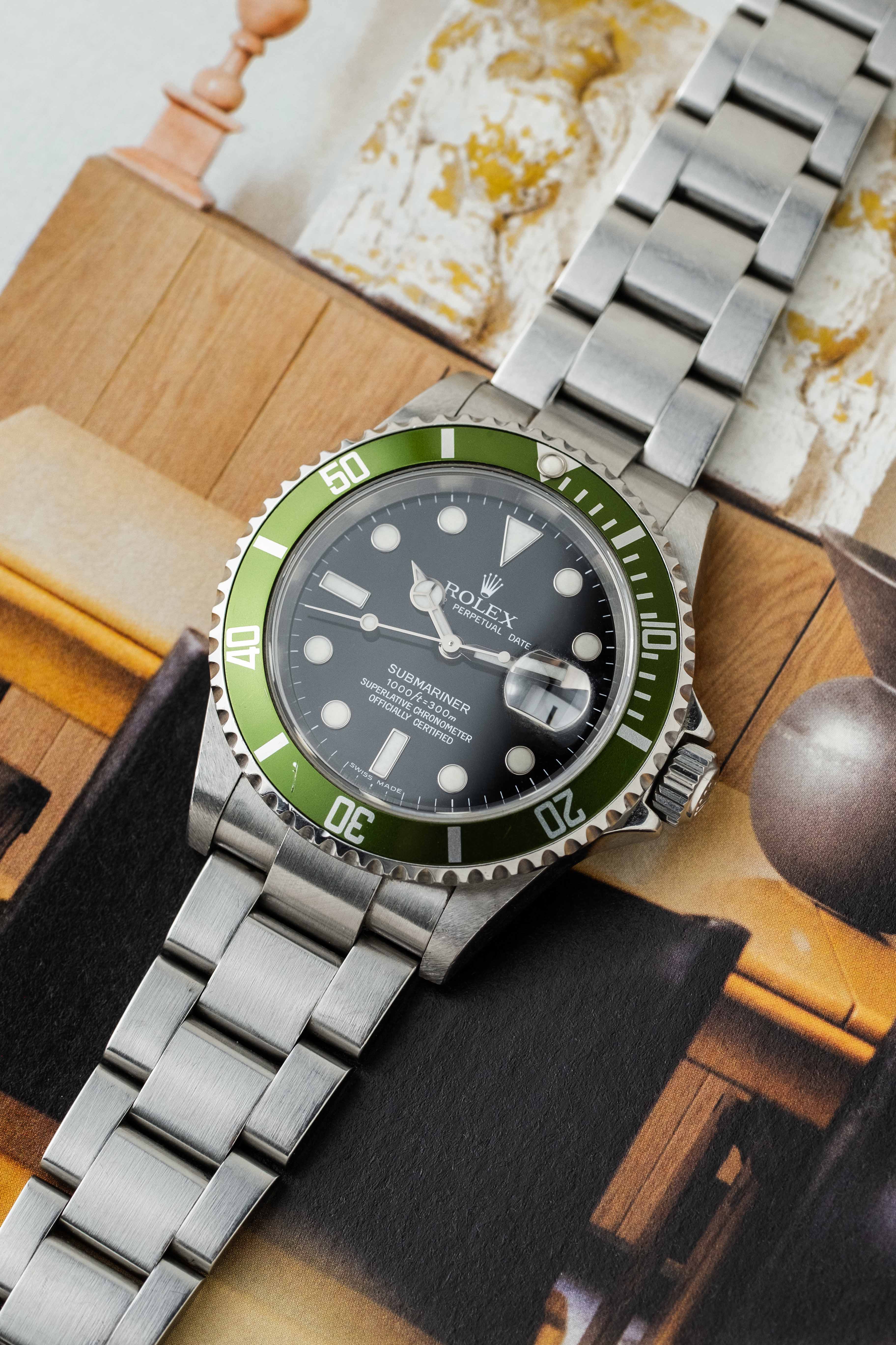 Rolex Submariner Date Ref. 16610LV 'Kermit' 2005 w/ Box & Papers