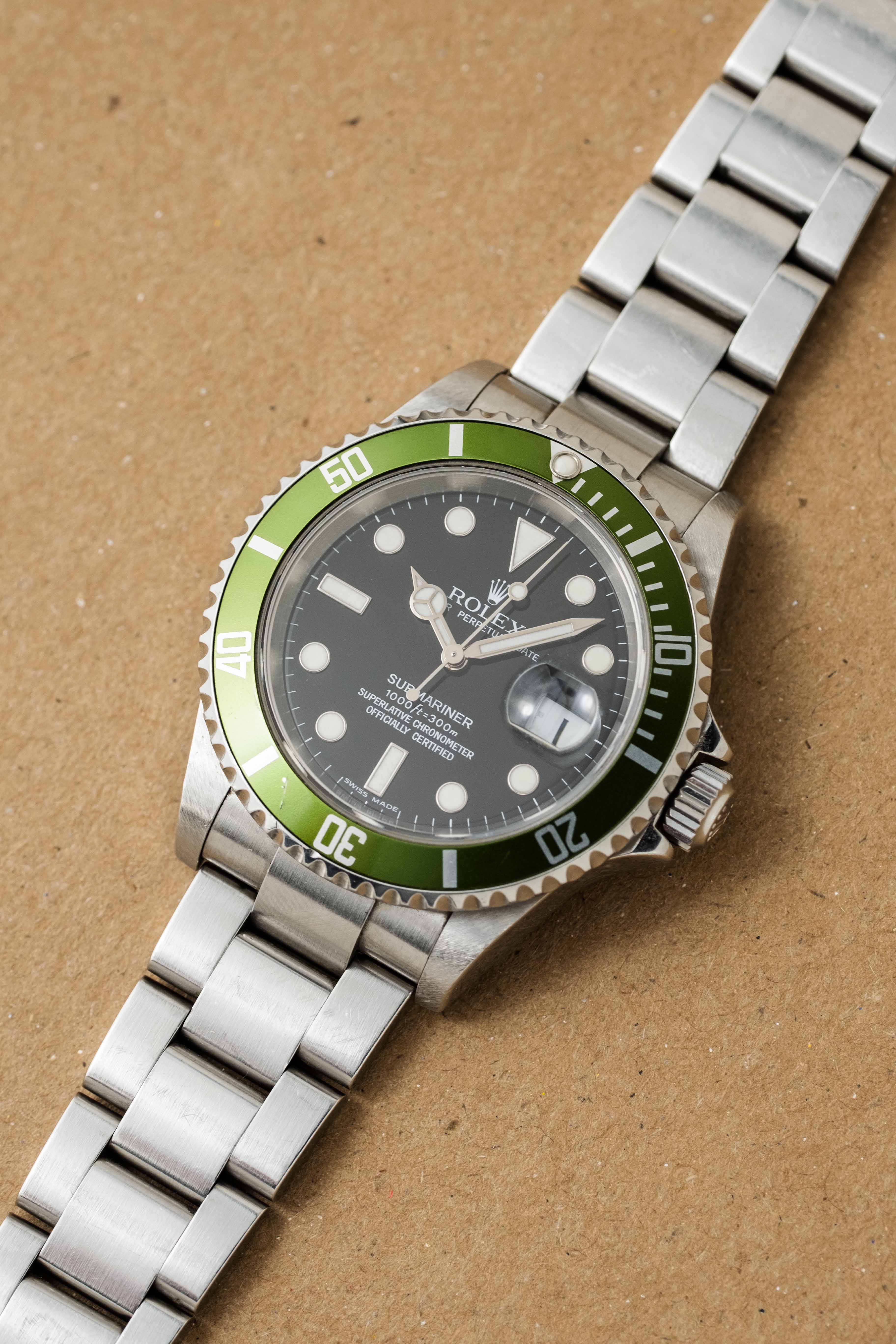 Rolex Submariner Date Ref. 16610LV 'Kermit' 2005 w/ Box & Papers