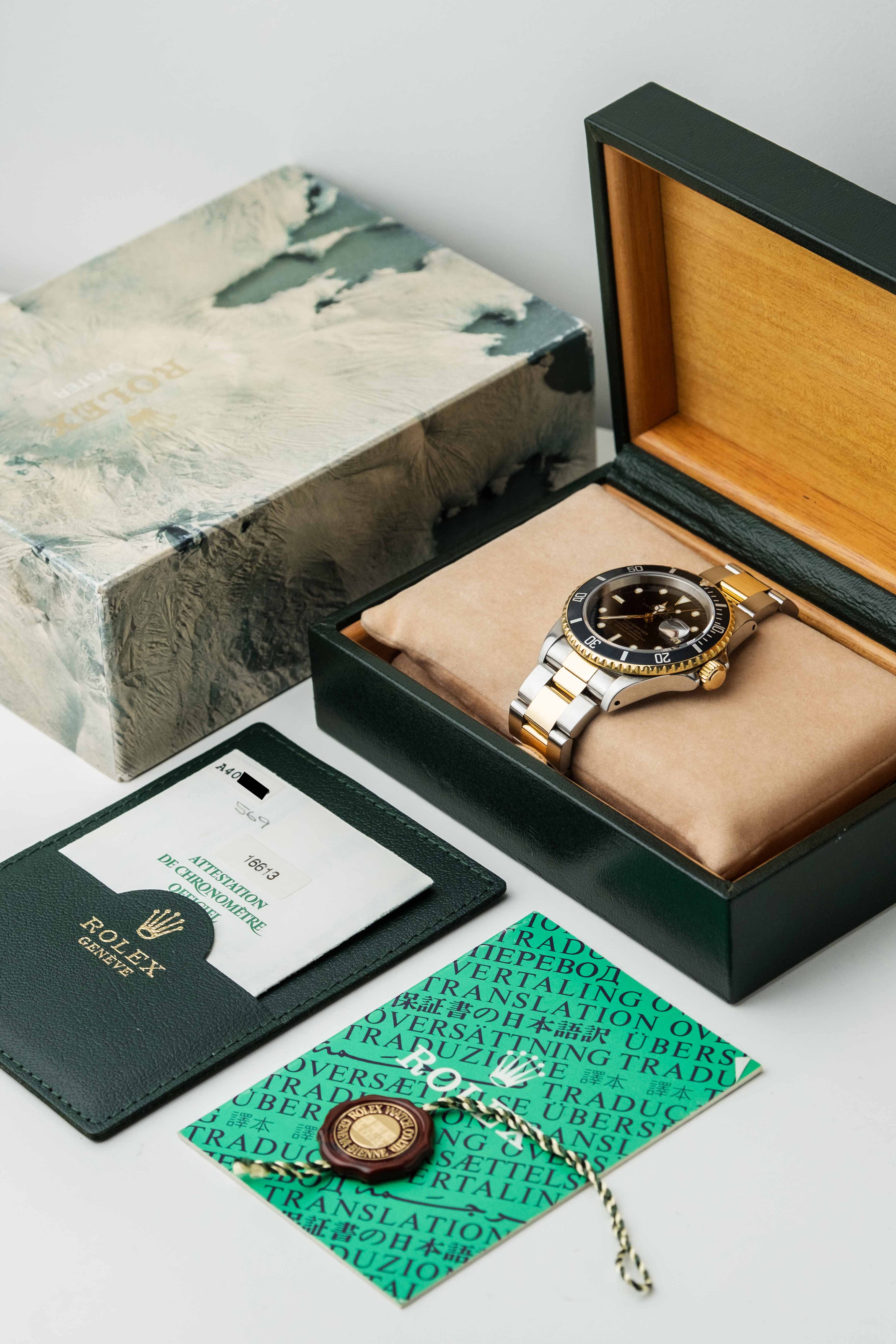 Rolex Submariner Date Ref. 16613 'Black' Dial 1999 w/ Box & Papers