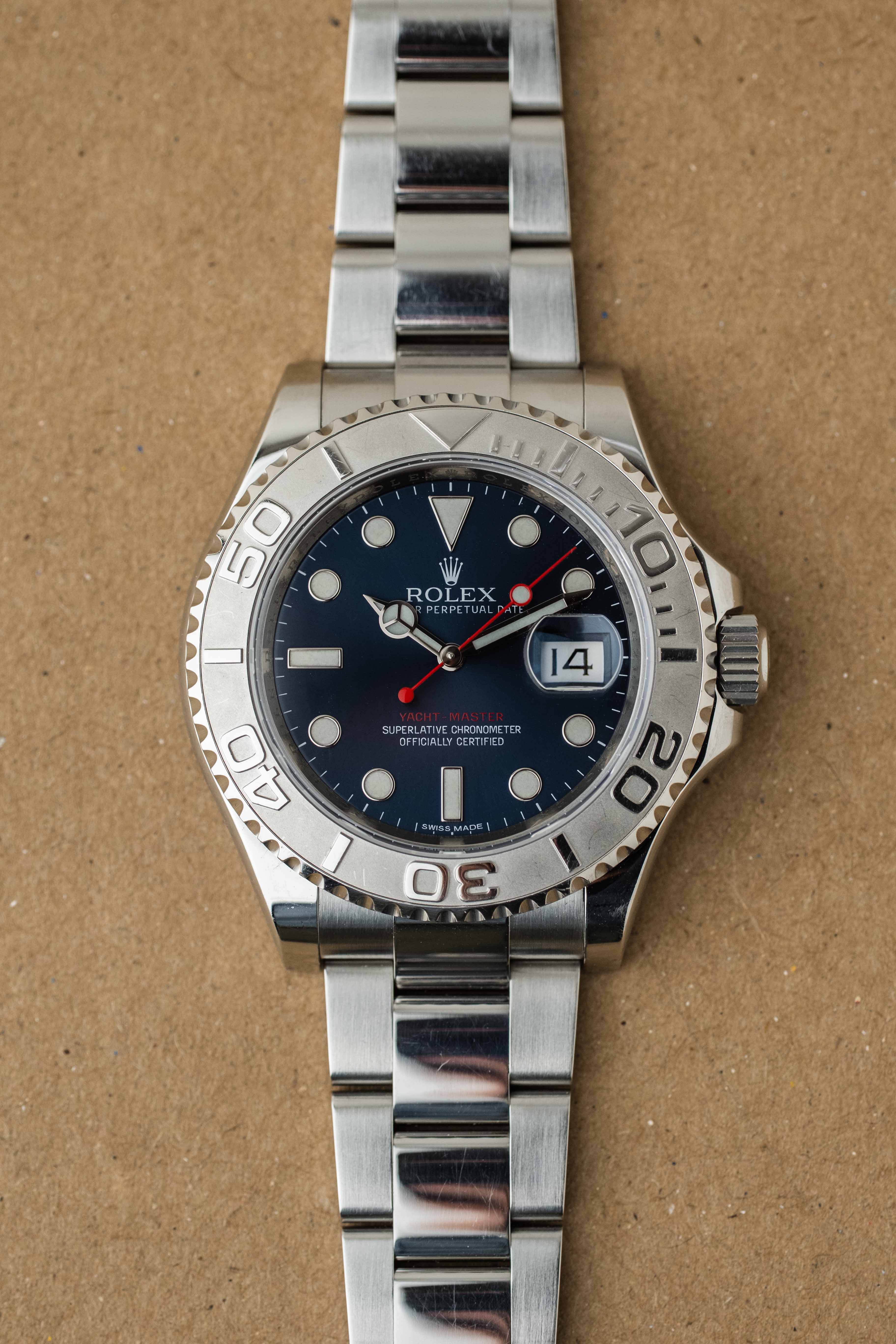 Rolex Yacht-Master Ref. 116622 'Blue' Dial 2014 w/ Box & Papers