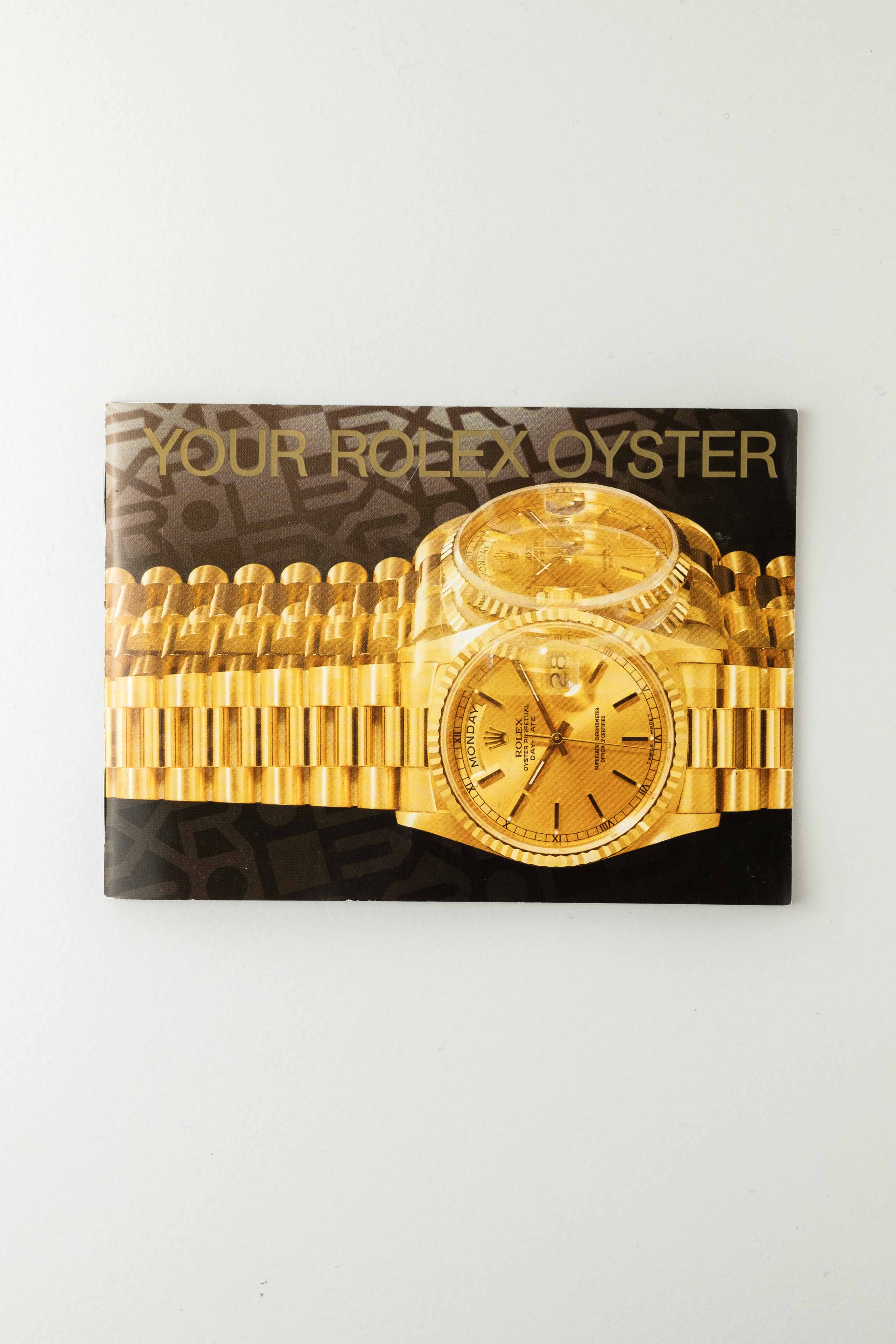 Rolex Your Oyster Booklet