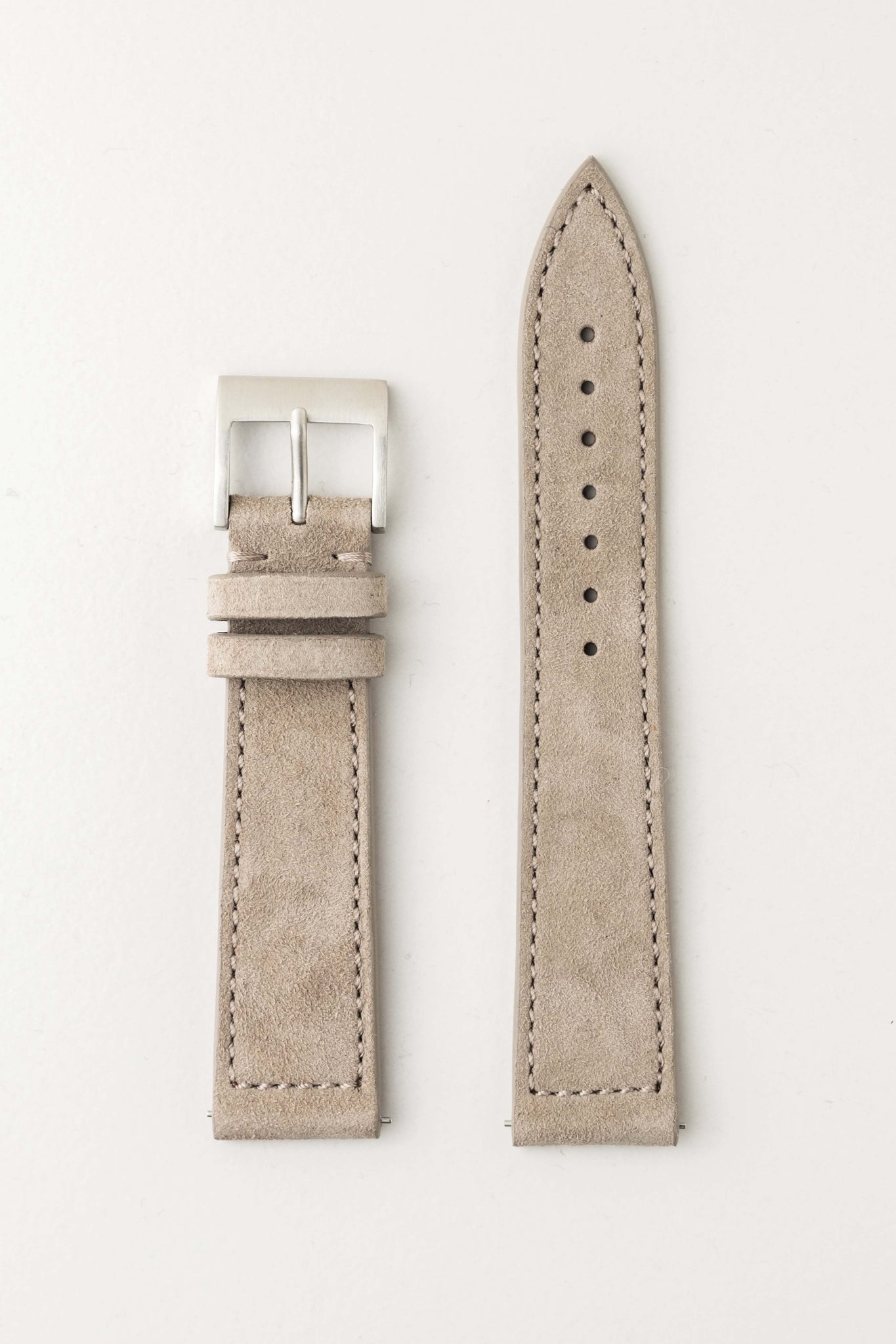 Taupe Suede Goat Skin Watch Strap