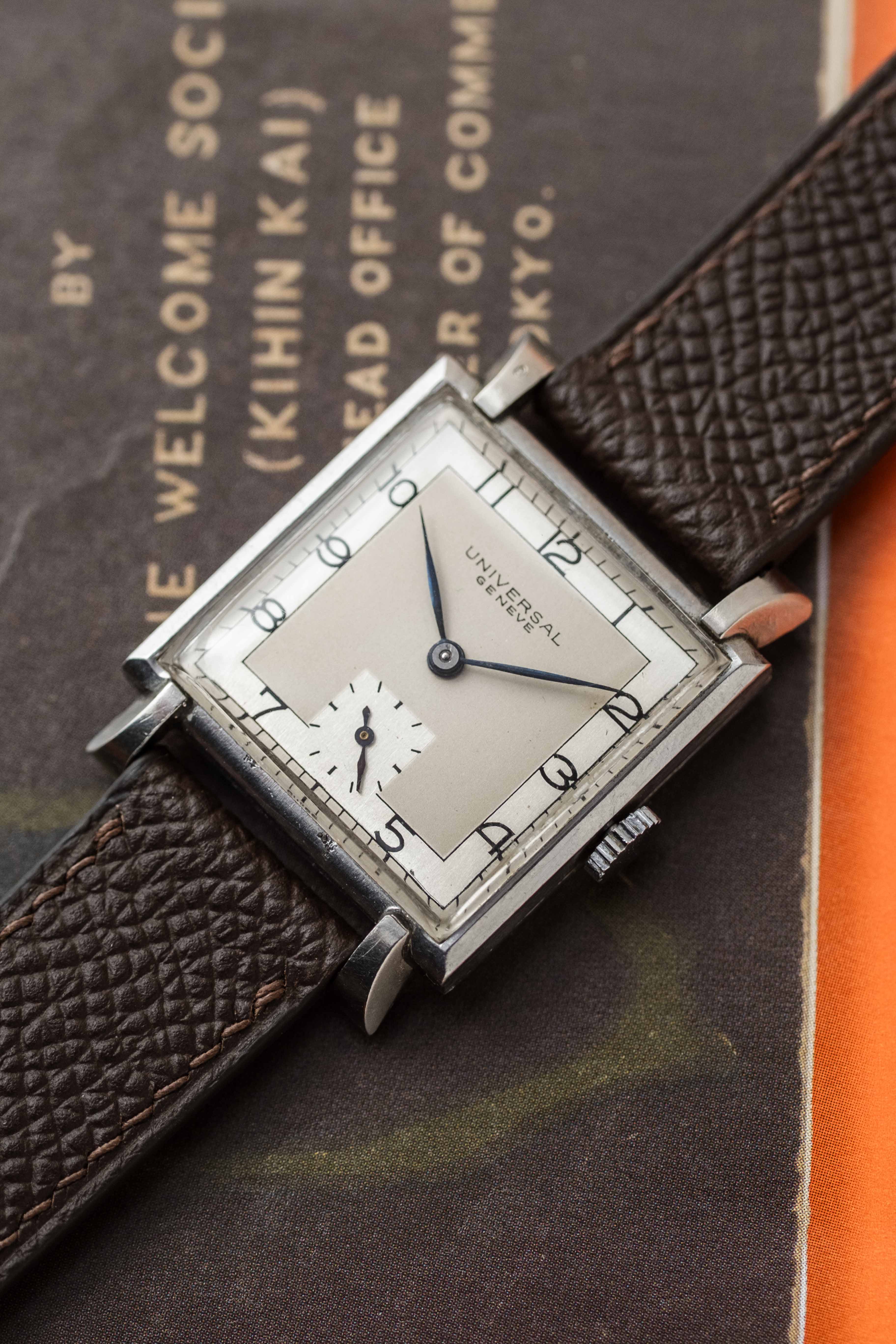 Universal Genéve Carrée Tank 'Art Deco' Dial 1940s