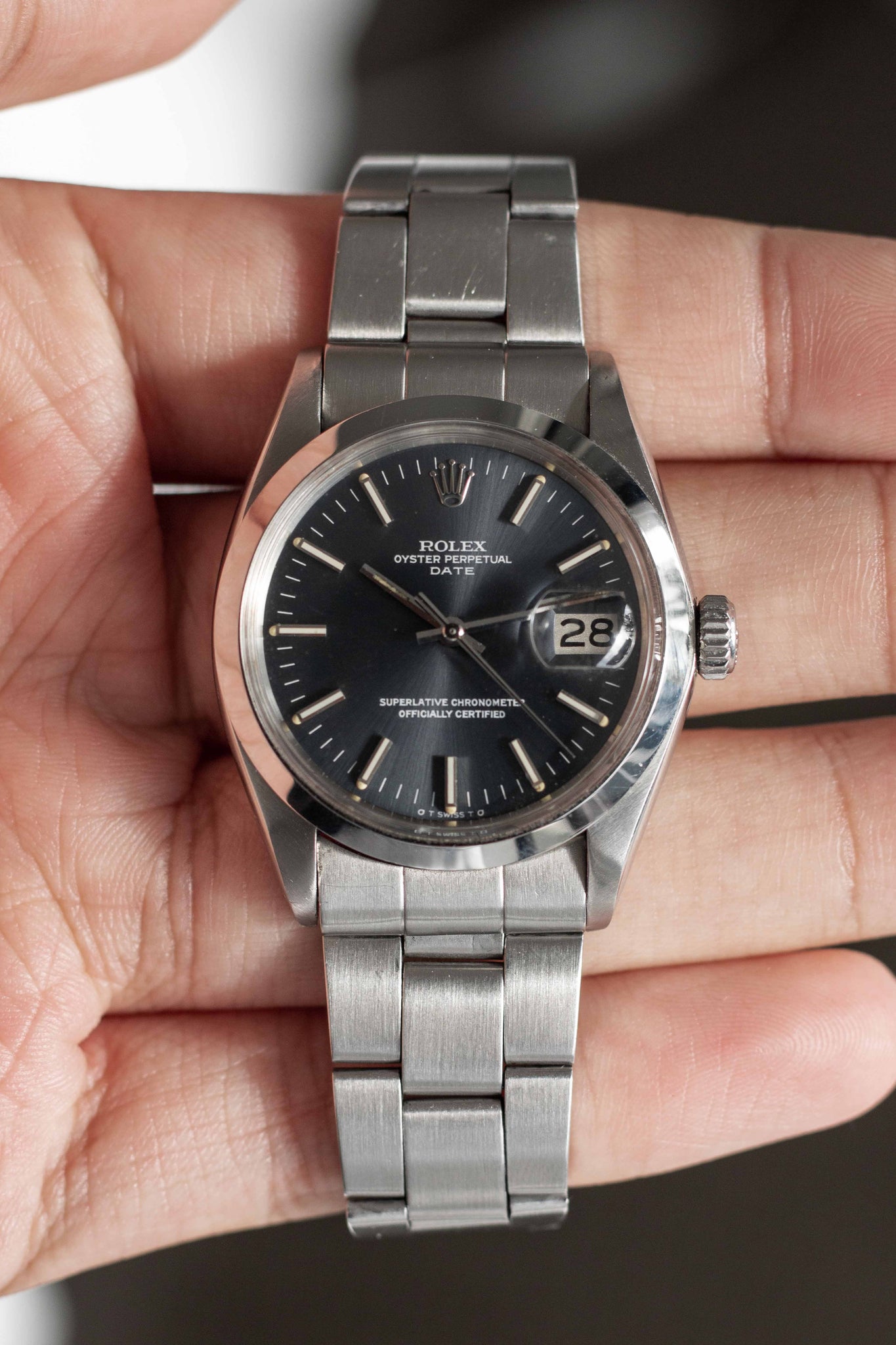 Rolex Oyster Perpetual Ref. 1500 ‘Sigma Blue’ Dial 1974