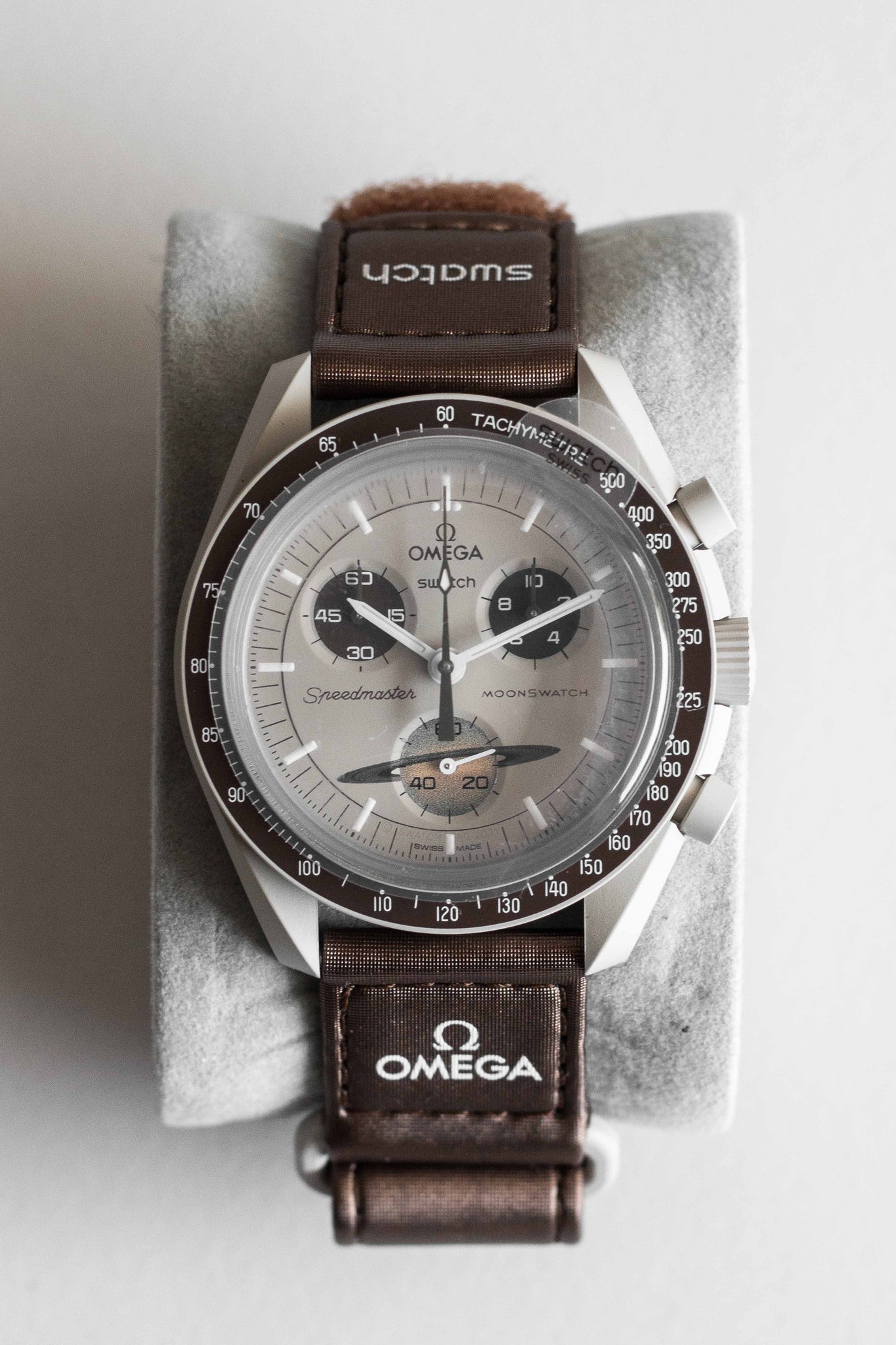 Swatch x Omega 'Mission to Saturn' Ref. SO33T100 2022 w/ Box  Papers  (Brand New) Vintage  Pre-Owned Luxury Watches – Wynn  Thayne